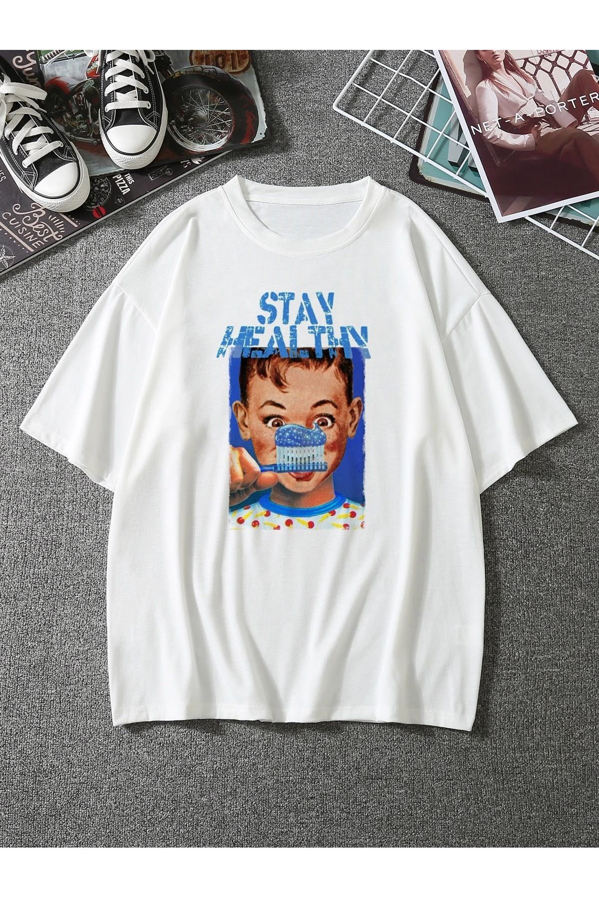 Jose Clothing Oversize Kesim Kısa Kollu Baskılı T-shirt