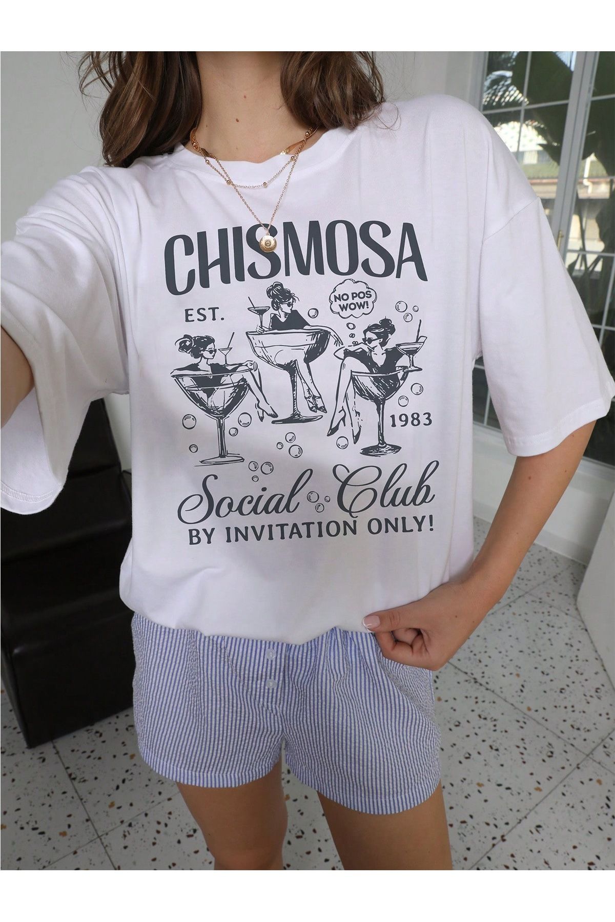 Jose Clothing Oversize Kesim Kısa Kollu Baskılı T-shirt