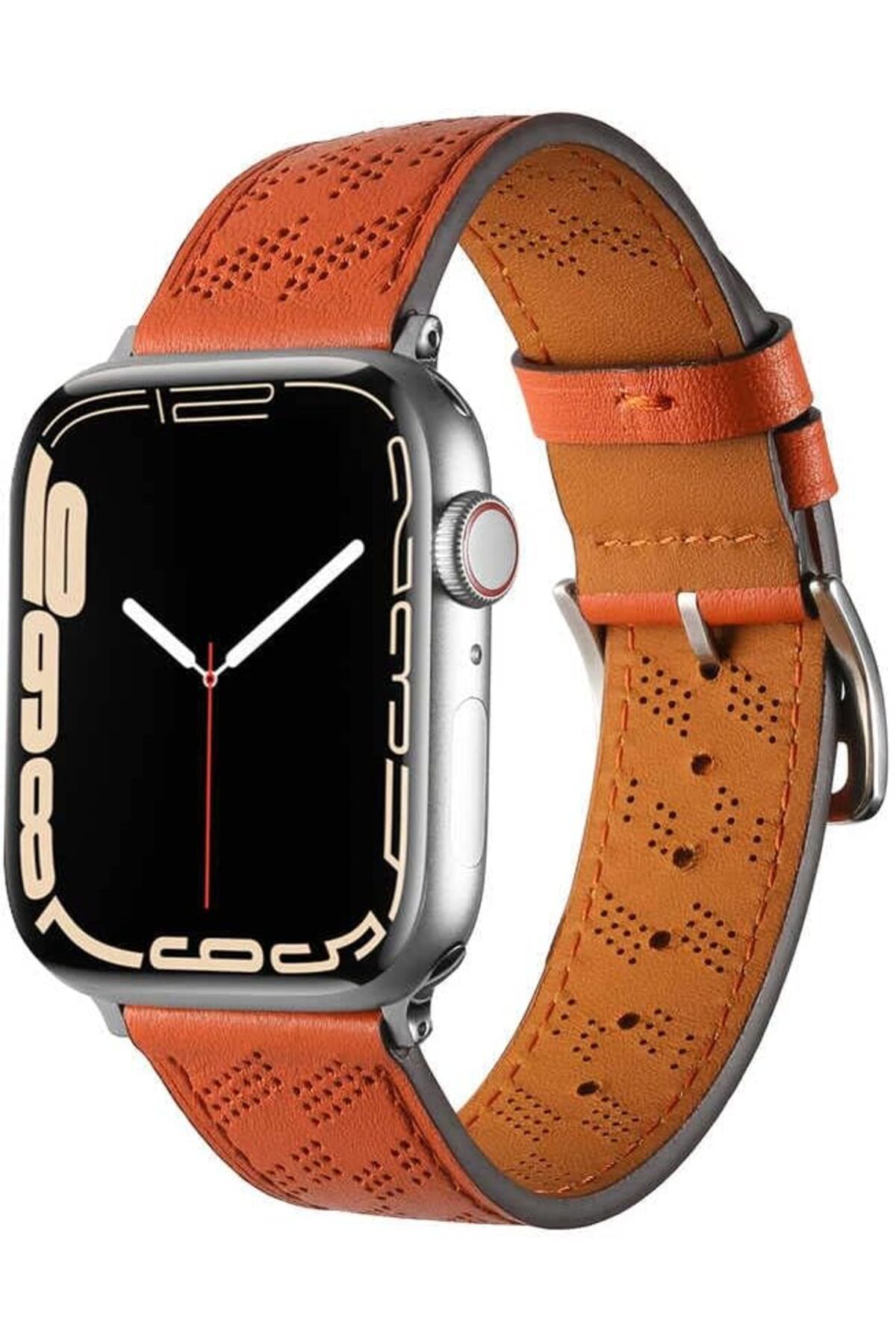 DERİK dsr İle Uyumlu Watch 42mm KRD-76 PU Deri Kordon Strap Kayış Mürdüm hrn 1122015