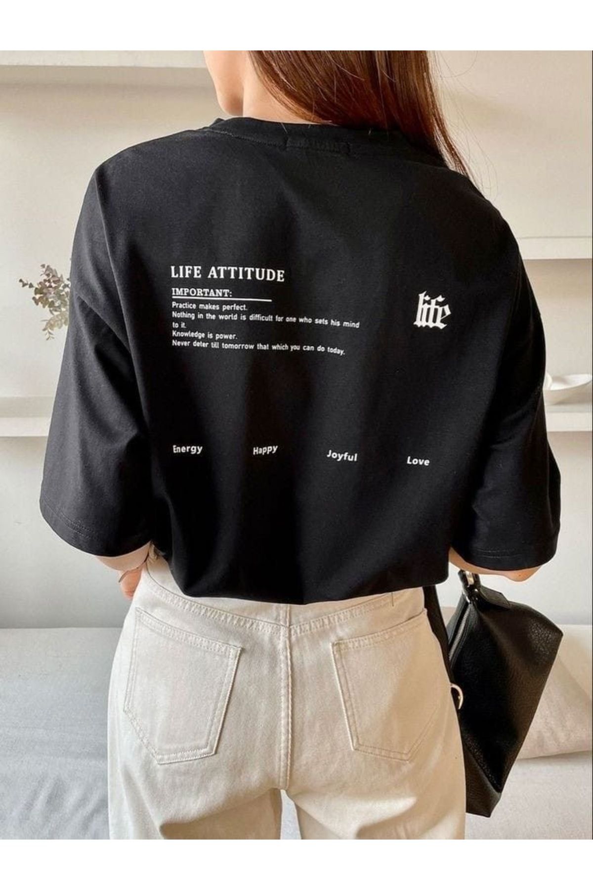 Jose Clothing Oversize Kesim Kısa Kollu Baskılı T-shirt