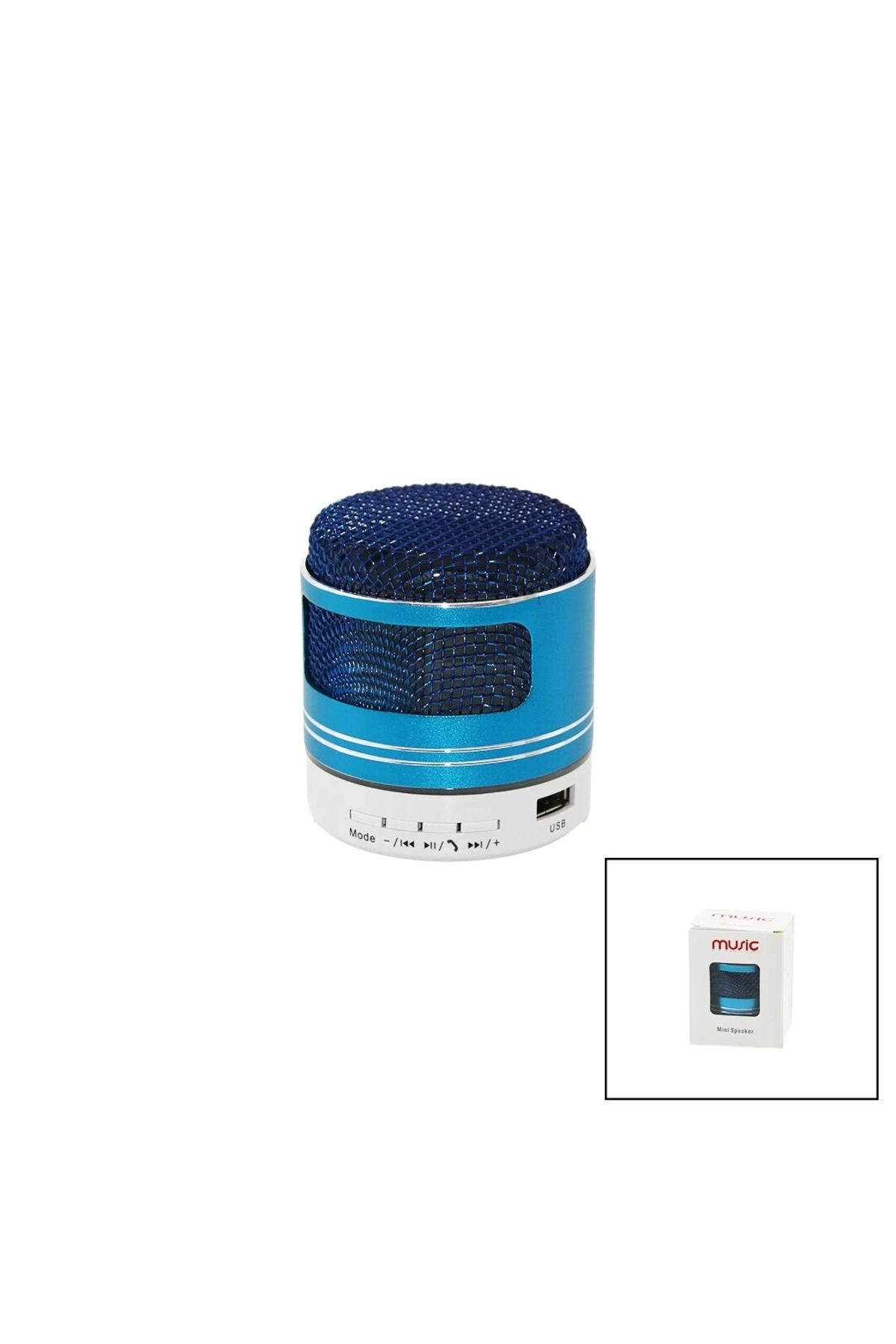 HayMed Mikrofon Kafa Modeli Bluetooth Wireless Mini Hoparlör Speaker Usb Şarjlı3w (4172)