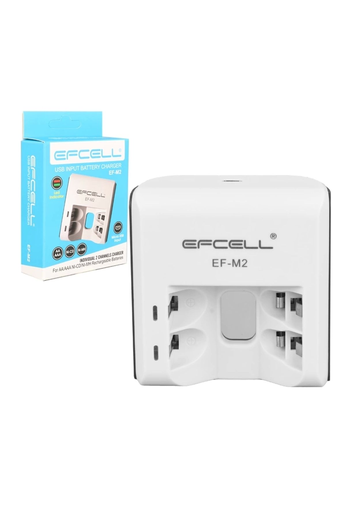 HayMed Efcell M2 Aa/aaa 2li Pil Şarj Cihazı (4172)