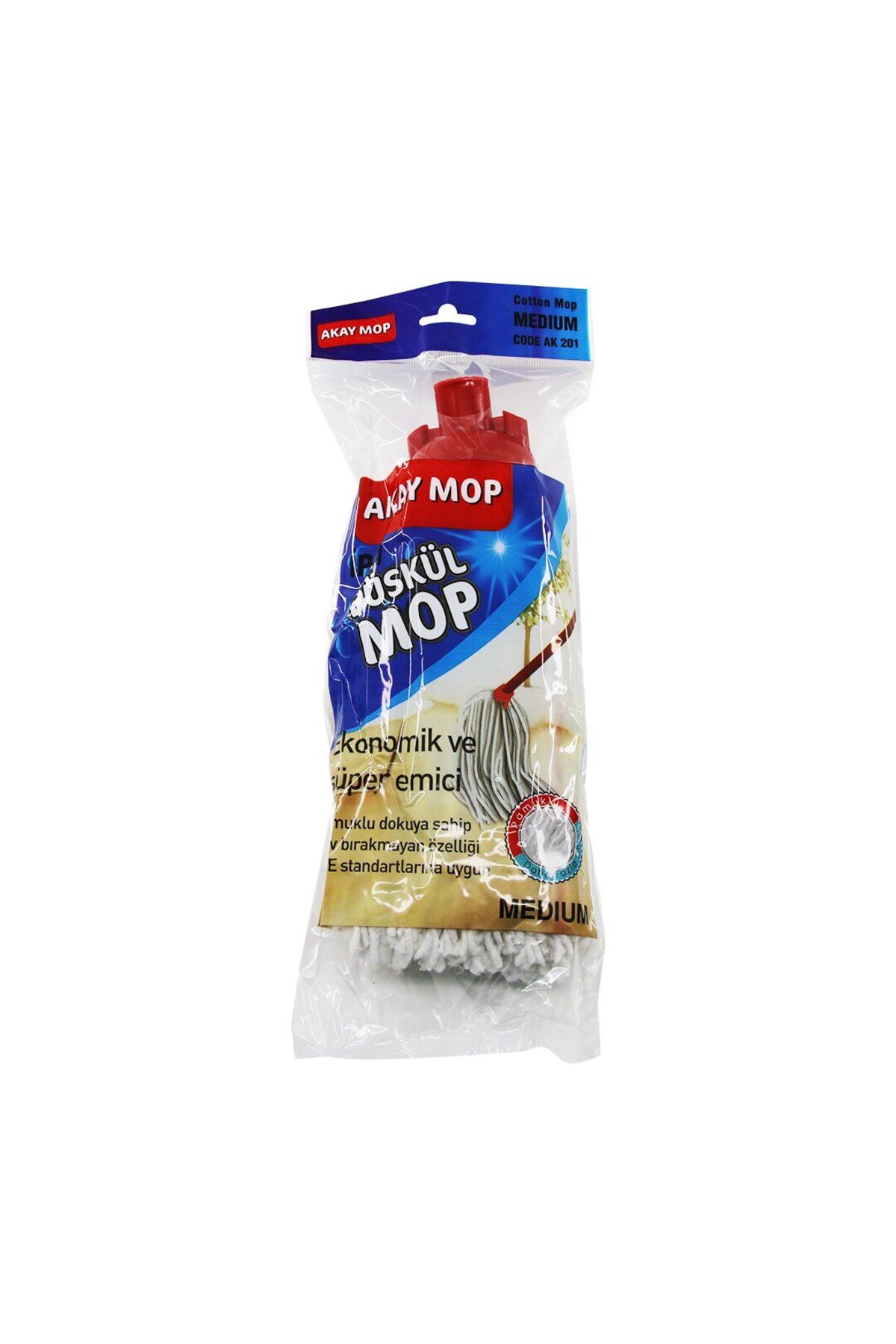 KDROĞLU KDROGLU MEDIUM ÖRGÜLÜ İPLİ PÜSKÜL PAMUK MOP New Desing 1109836