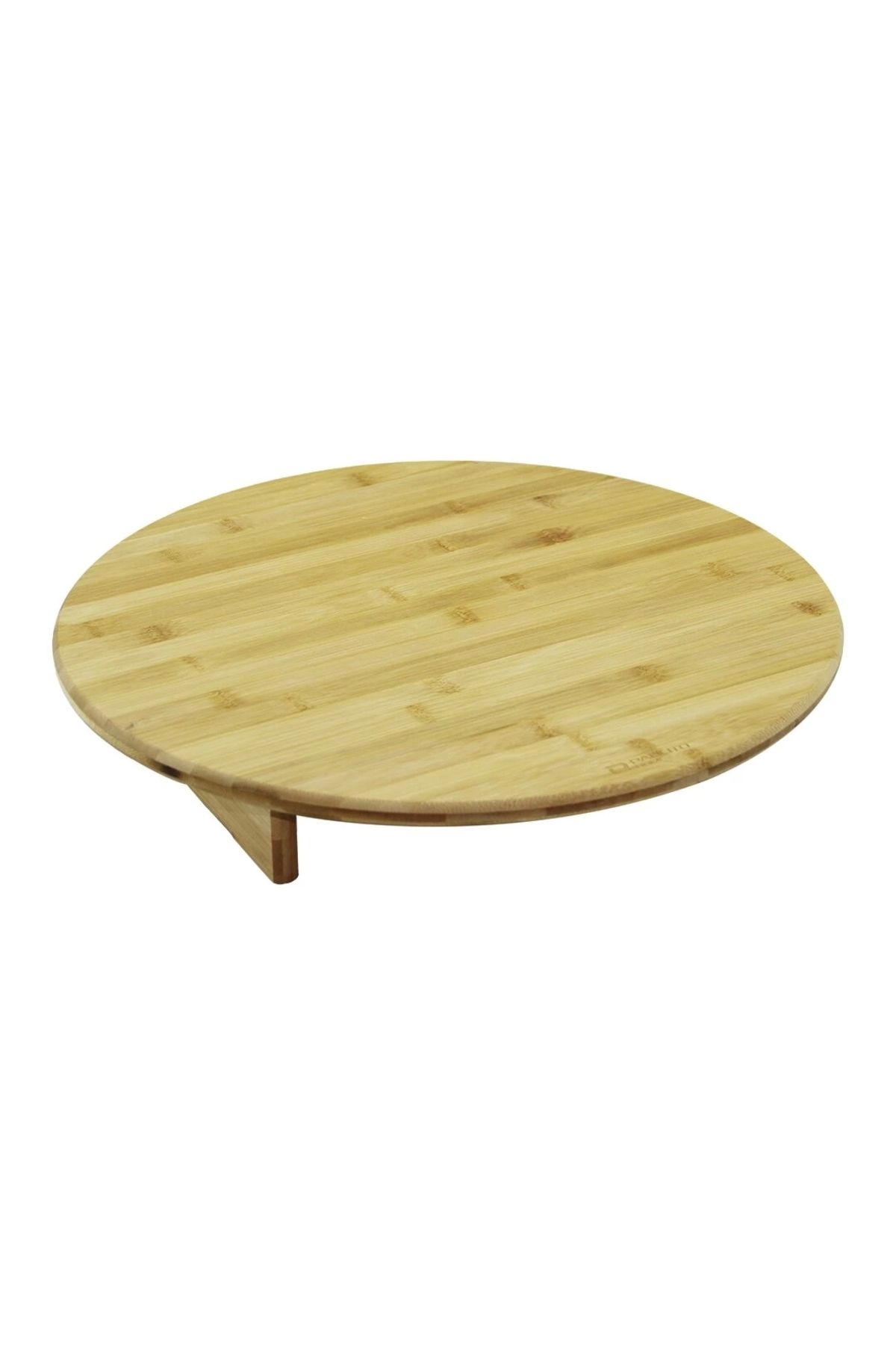 HayMed Yuvaralakmini Sofra Model=çap:45cm - Y:8.5cmayaklı Bambu Ahşap Kesim Panosu (4172)