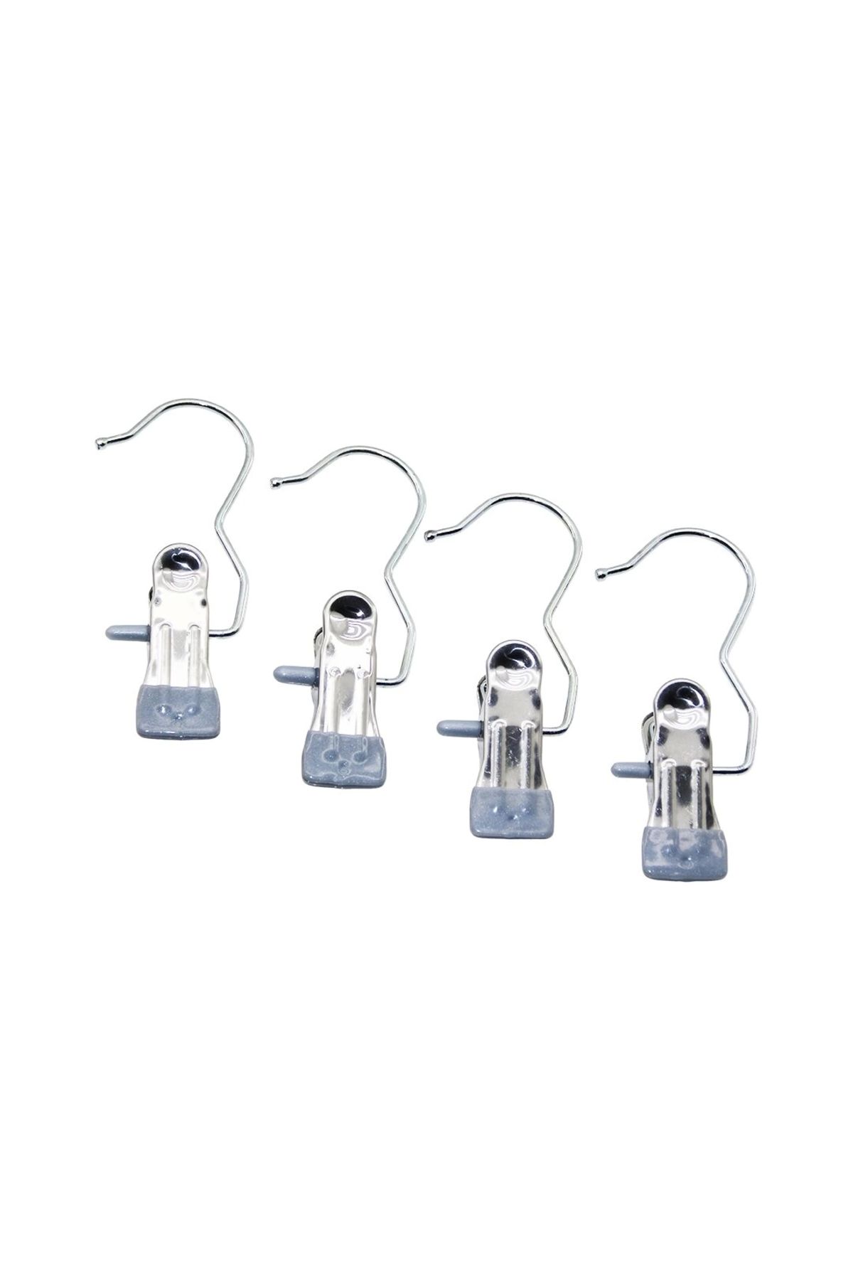 HayMed 4 Pcs Kıskaçlı Taşınabilir Çok Amaçlı Tekli - Metal Askı Silikon Kılıf Uçlu (4172)
