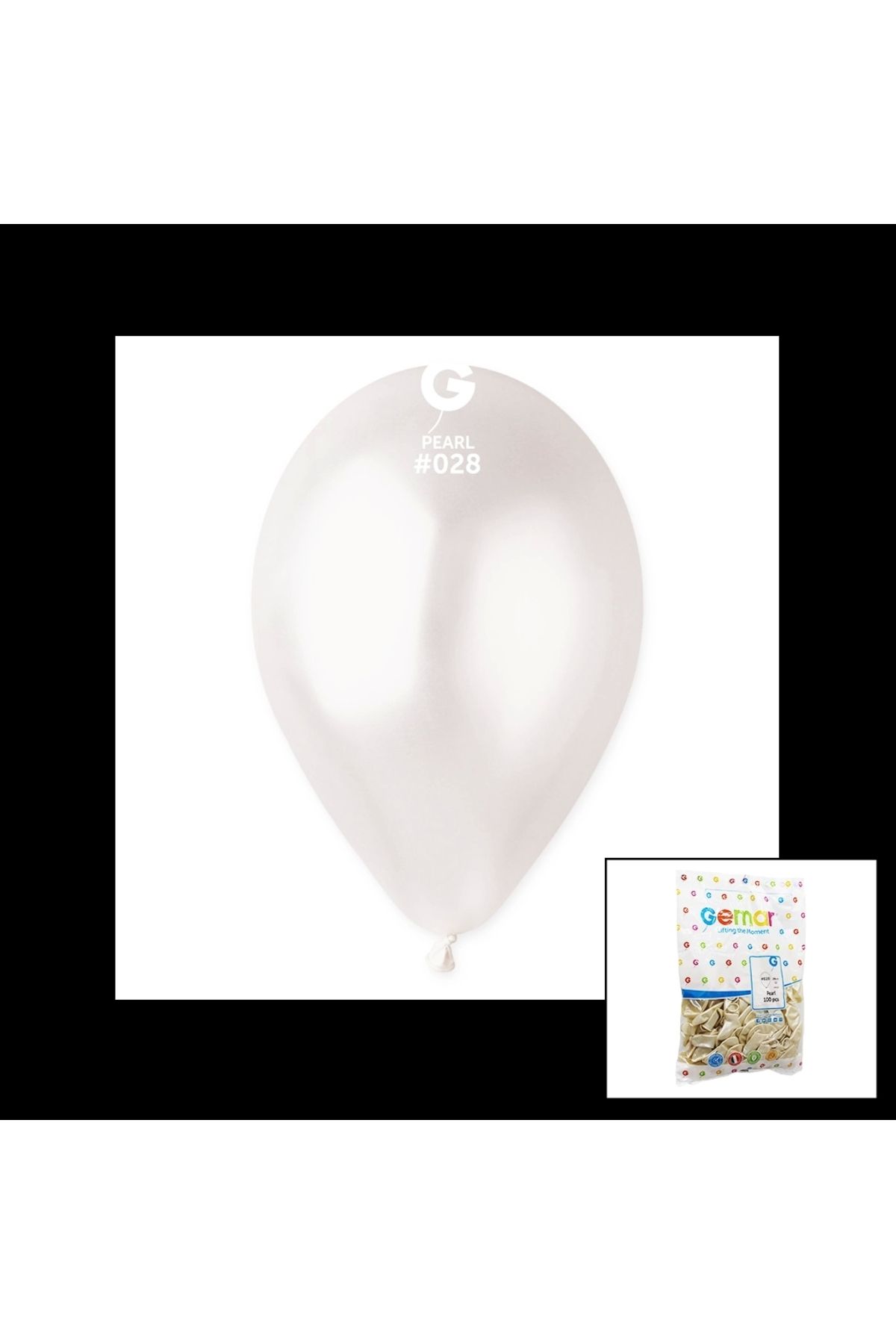 HayMed Gm-110-28 Metalik - Beyaz Balon 11&apos;&apos; - 28cm - 100 Parça (4172)