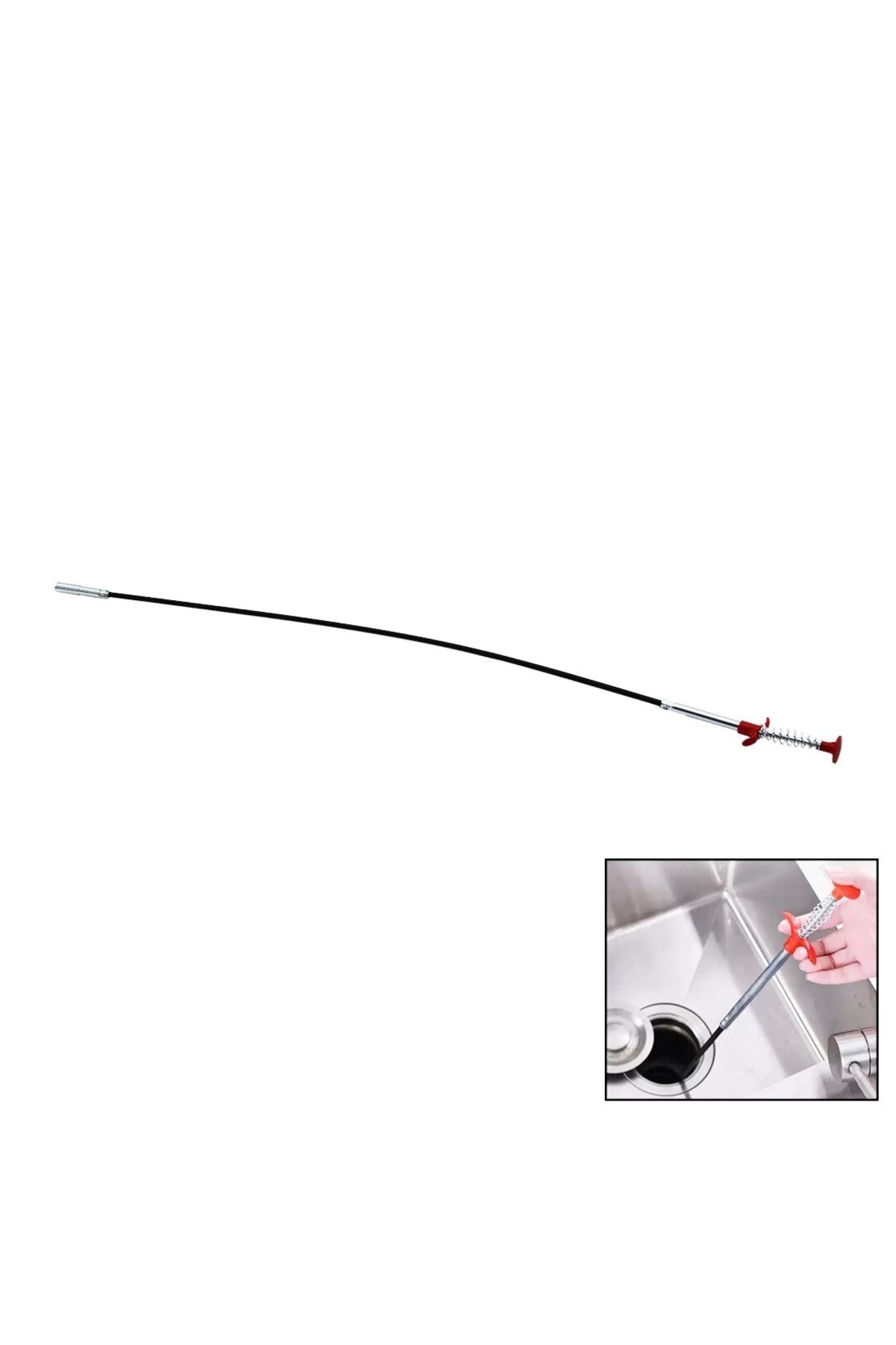 HayMed 90 Cm Yaylı Lavabo - Gider Temizleme Kıskaç Çubuk (4172)
