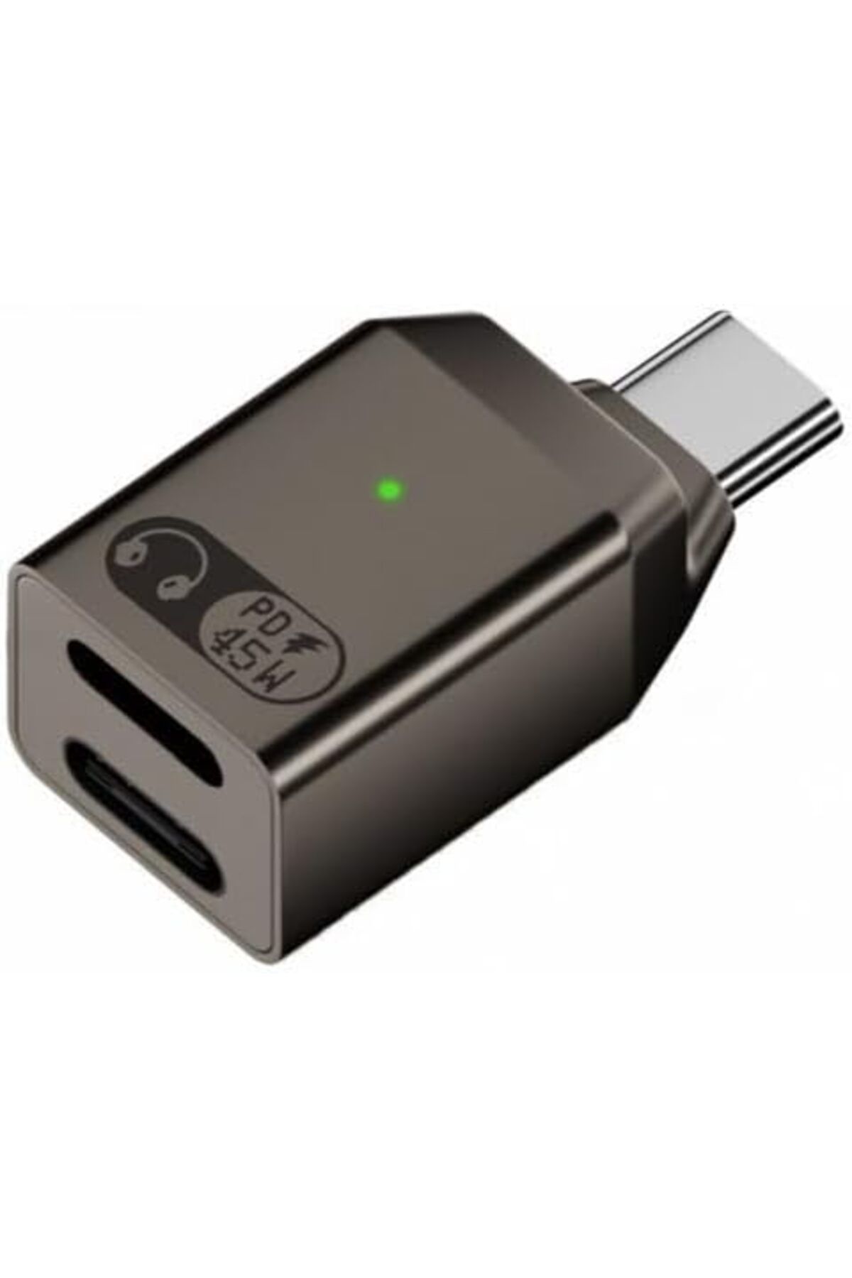 ÇAĞUR çağur Type C to Type C ve Lightning 45W Hızlı Şarj Kulaklık Dönüştürücü OTGCL YENİ 1109