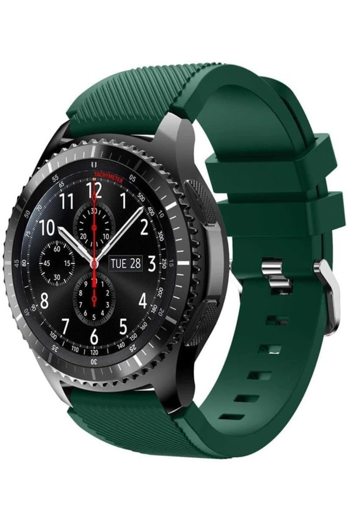 KDROĞLU KDROGLU Kordon Kayış Silikon Tırtıklı Haki watch GT2 Pro GT 2e GT 42m GT 46m GT2 46m GT2 42m Wa