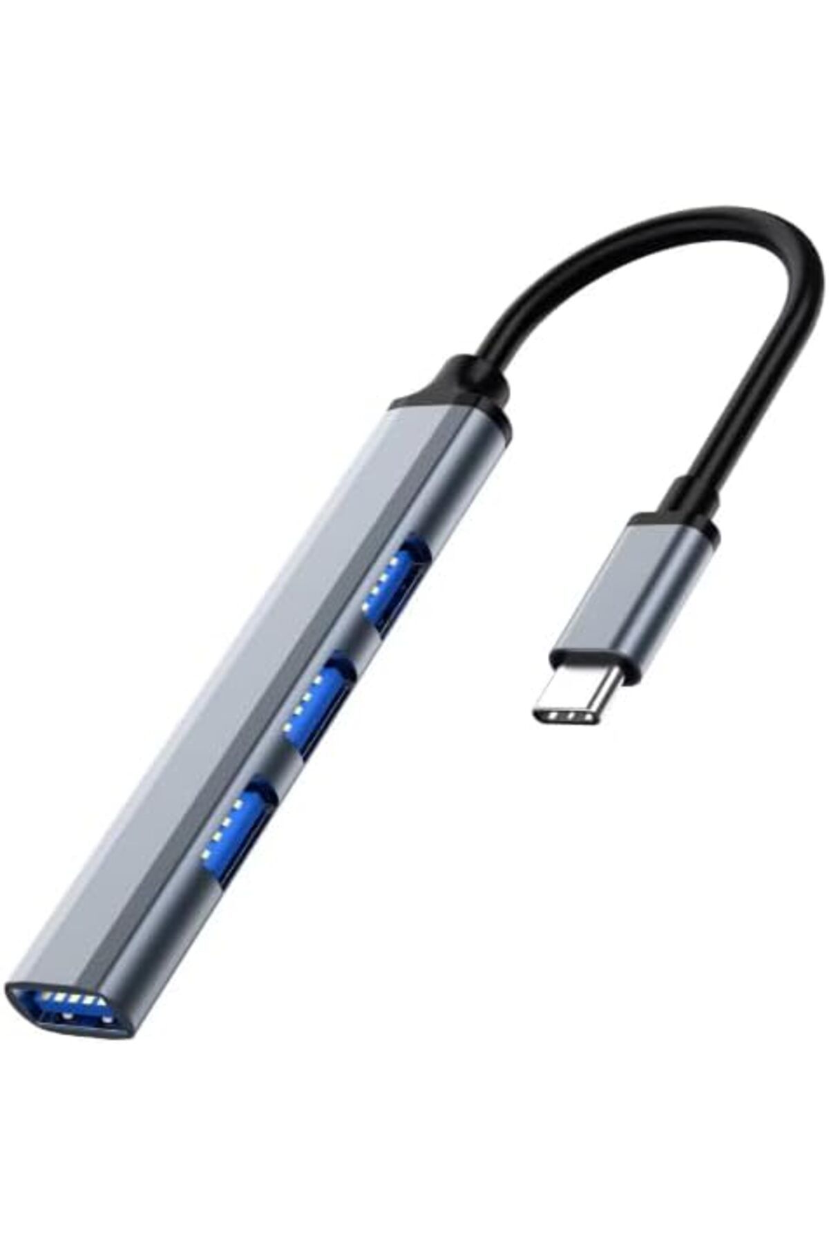 KDROĞLU KDROGLU Type-C Girişli USB Çoğaltıcı 4 Hub Çevirici Çoklayıcı - 4 Portlu USB 3.0 Macbook ve