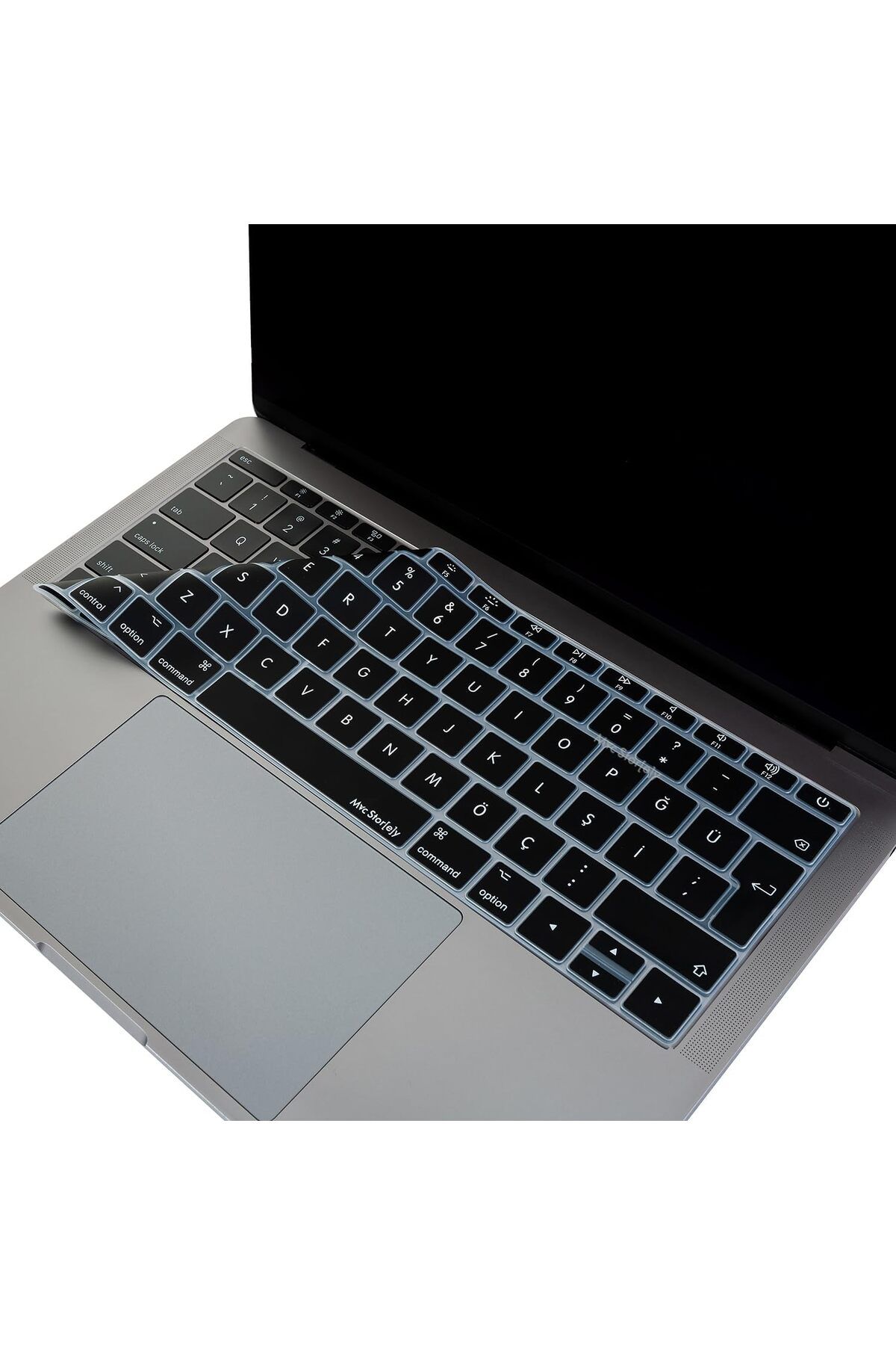 DERİK Derik Laptop Macbook Pro Klavye Koruyucu (Türkçe Q) 12inç A1534-13inç A1708 ile Uyumlu Siyah YEN