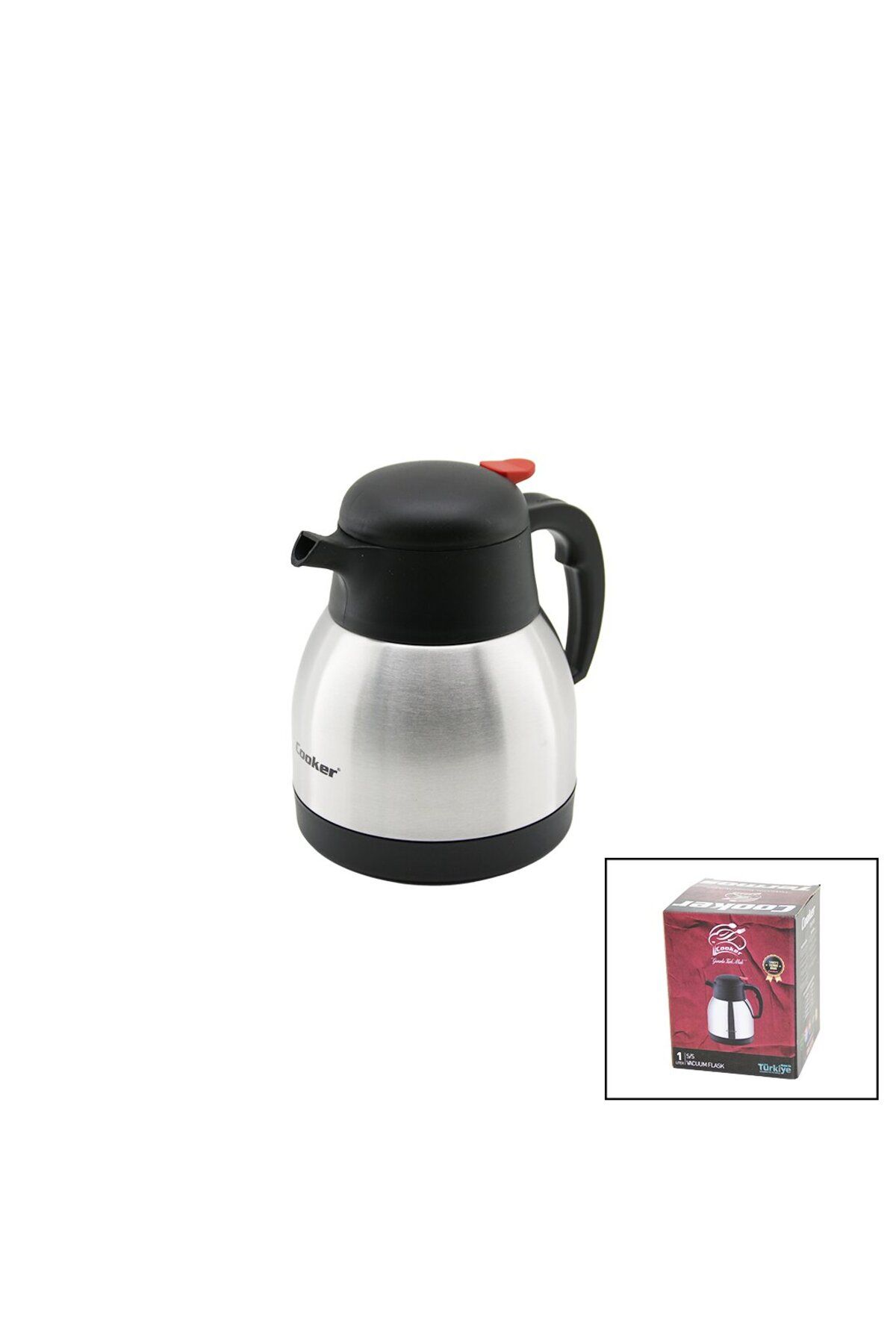 KDROĞLU KDROGLU 1LT 304 ÇELİK TERMOS INOX SERİSİ 12 SAAT SICAK - 24 SAAT SOĞUK ÇİFT CONTALI KAPAK CK