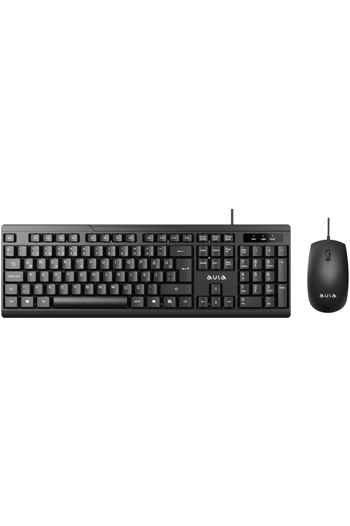 KDROĞLU plamystical AC101 Kablolu Türkçe Q Klavye ve 1200 DPI Optik Mouse Seti newing 1139529