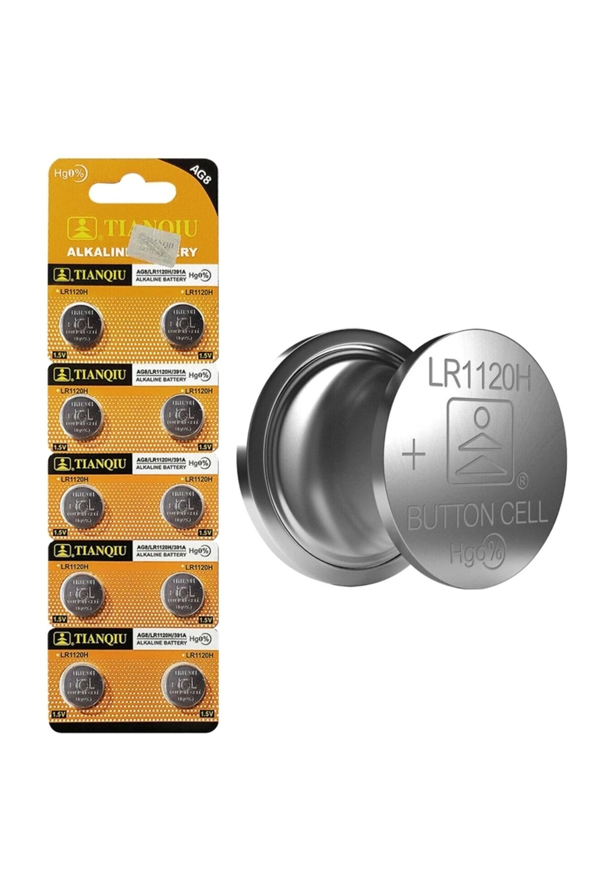 HayMed TıanQıu Ag-8 Alkalin Lr1120 Düğme Pil (10lu Paket) *oxford (4172)