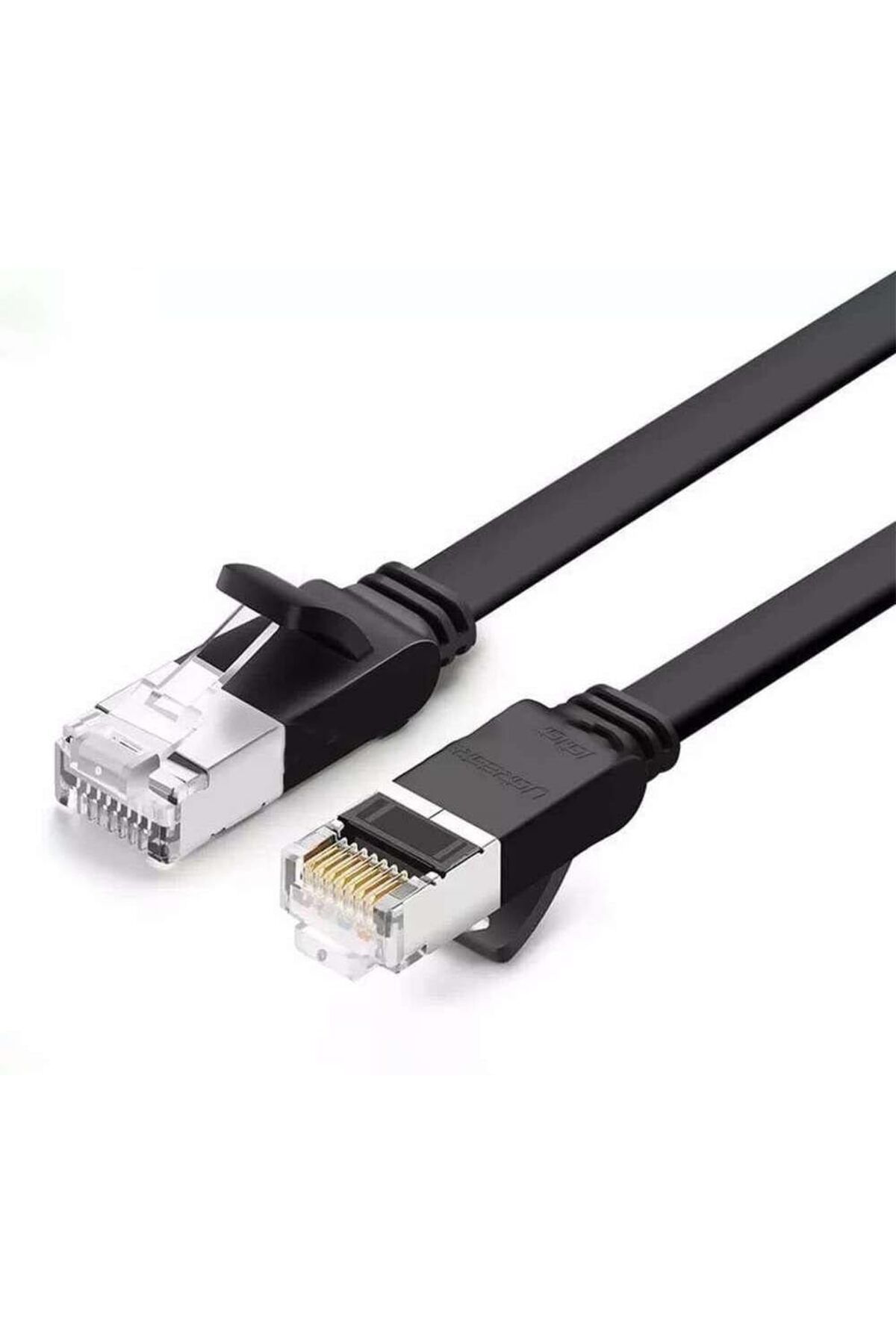 DERİK Derik Cat6 Flat Pure Copper Metal Konnektör UTP Ethernet Kablosu 2 Metre YENİ 1122015