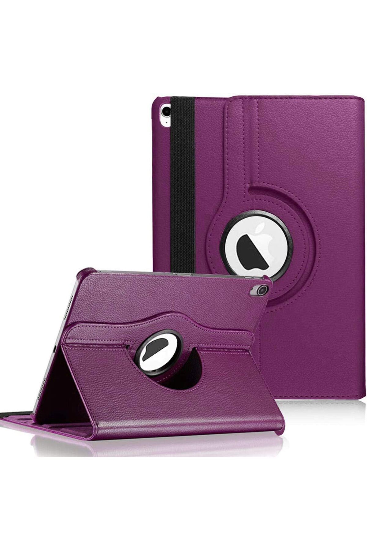 DERİK Derik iPad Air 11 2024 için Kılıf (A2902-A2903) 360 Rotating Stand Deri Mor [iPad Air 11 2024 ile
