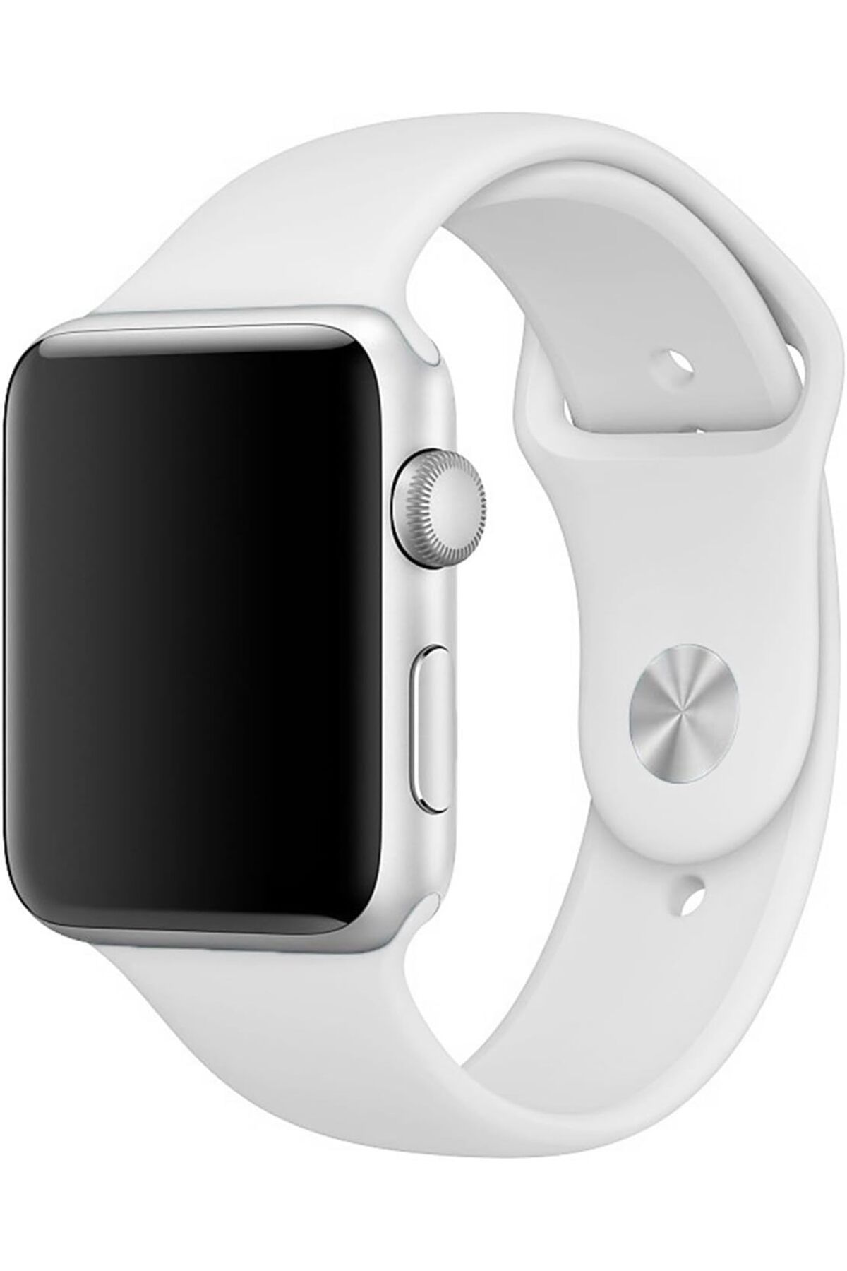 KDROĞLU KDROGLU Watch Series 3 42mm için Kordon ActiveFlex Wristband Beyaz New Desing 1109836