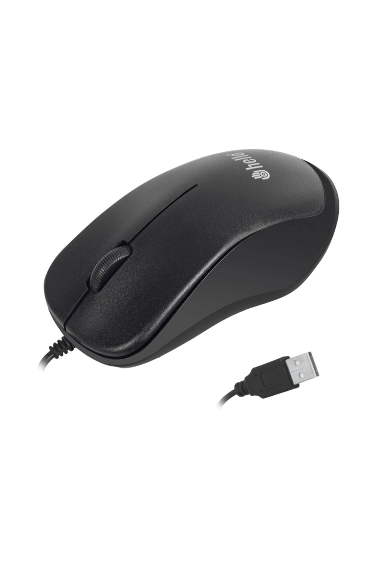 HayMed Hello Hl-38 1000 Dpı Kablolu Optik Siyah Mouse (4172)