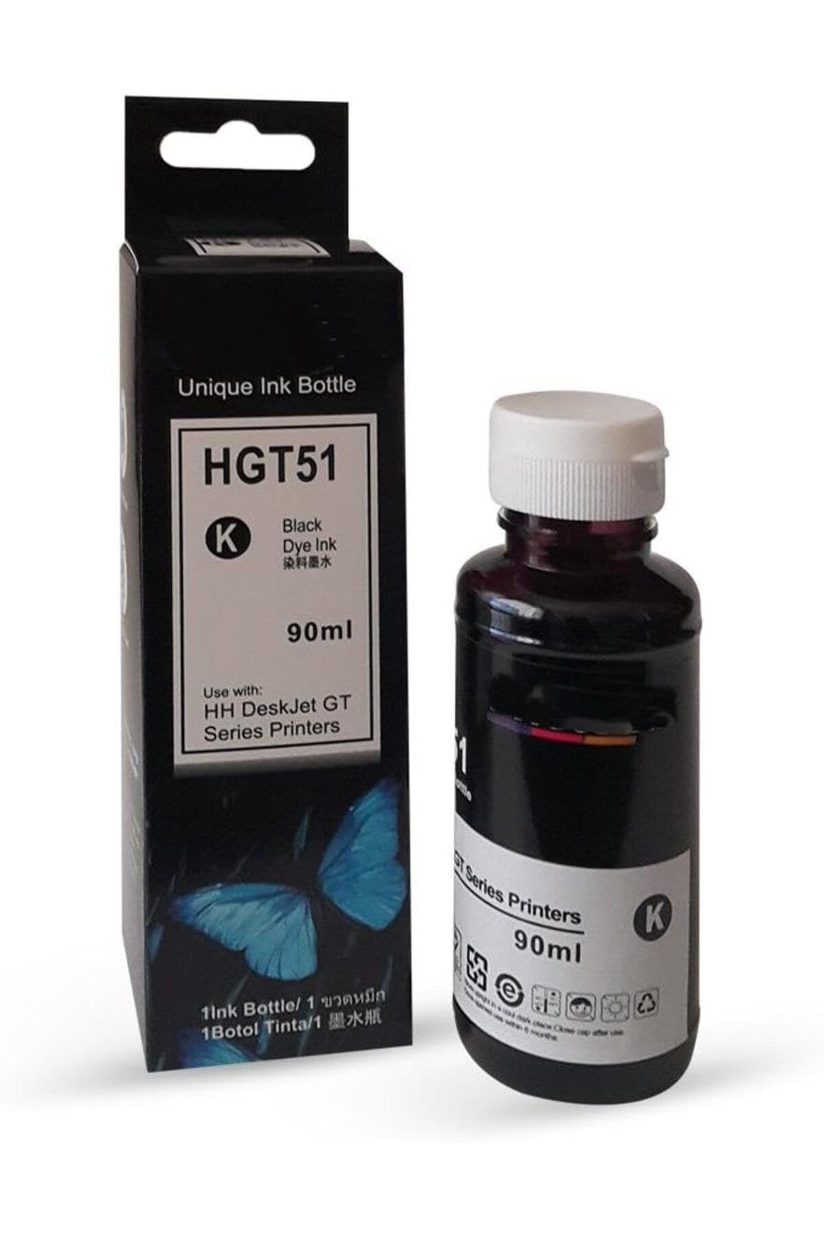 KDROĞLU plamystical Uyumlu GT51XL (X4E40AE) Siyah Mürekkep (90ml./Sise) newing 1139529