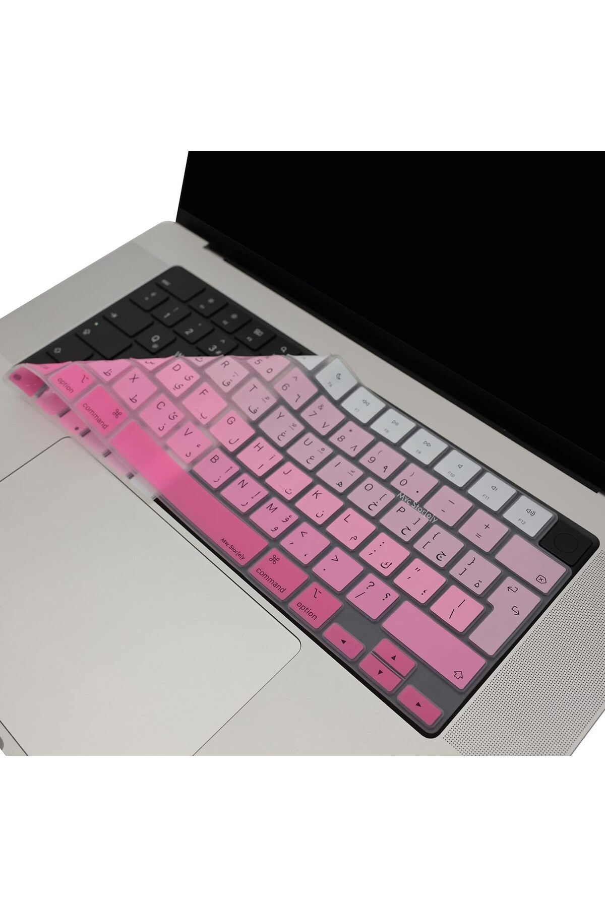KDROĞLU KDROGLU Arapça Klavye Macbook Air Pro Kılıf M1-M2-M3, Gradient A2681 A3113, A2941 A3114, A2442 A2