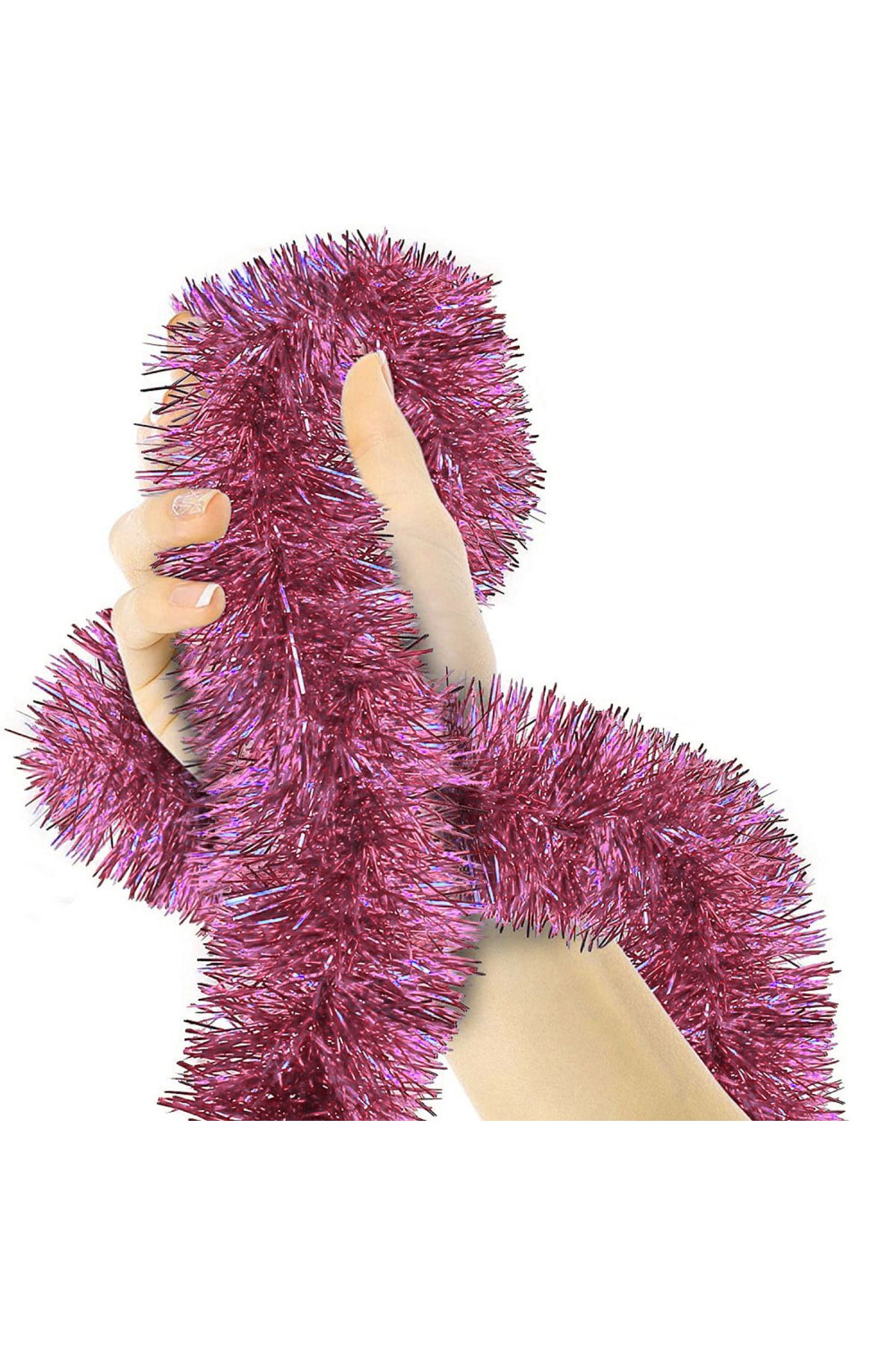KDROĞLU KDROGLU Parti İçin Sim Süs 2 Metre Uzunluk 8 cm Genişlik Pembe Renk İthal New Desing 1109836