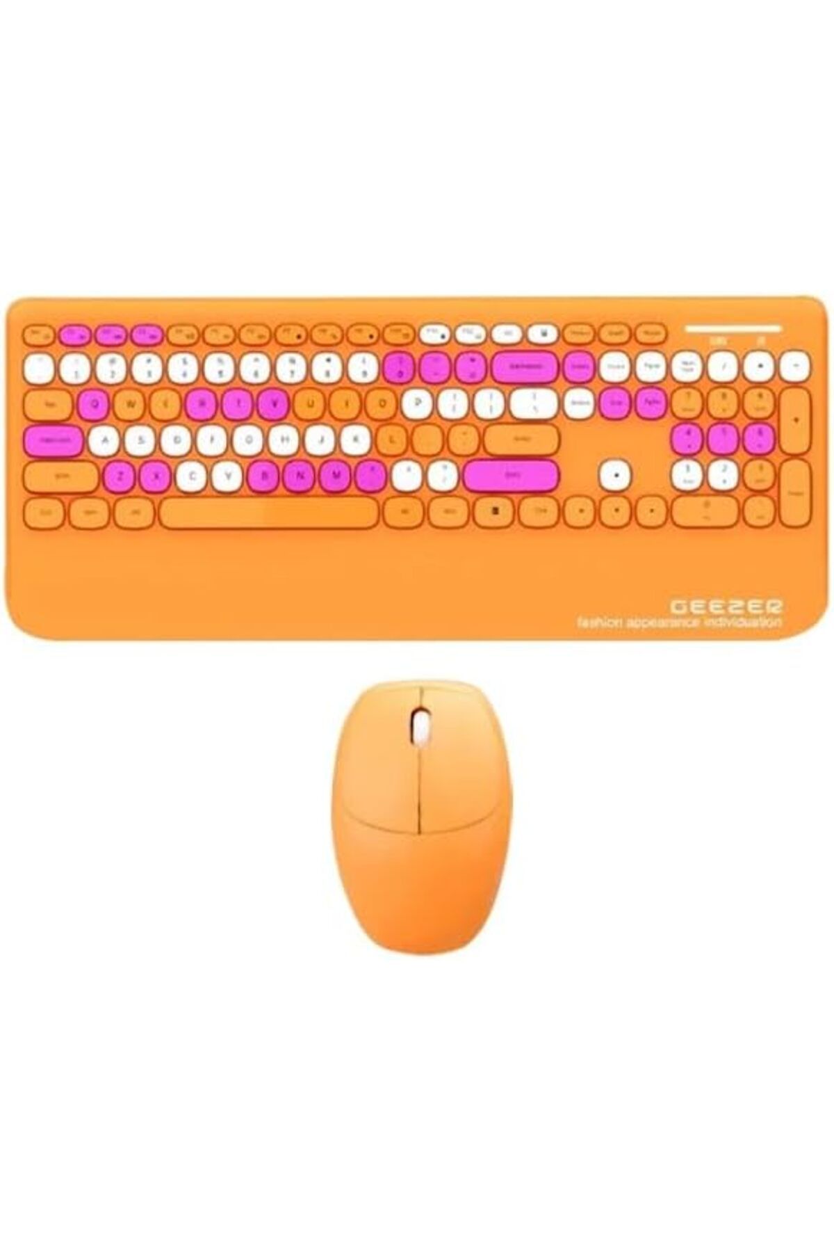 DERİK KADROĞLU Geezer Kablosuz Klavye Mouse Set - 106 Tuşlu İngilizce Q, Notebook Laptop Uyumlu, Ev ve