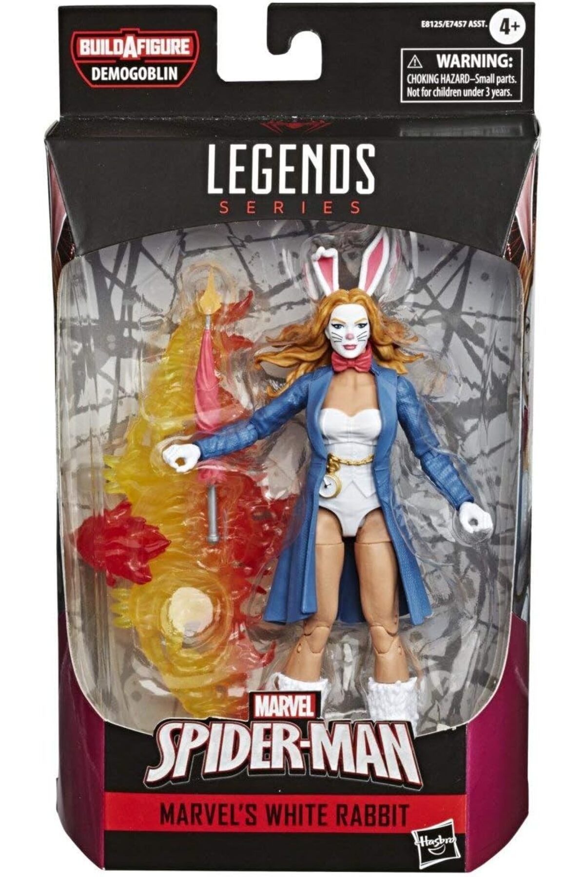DERİK Simurg Marvel Legends Series White Rabbit (BAF: Demogoblin) Aksiyon Figürü Riee 1094518