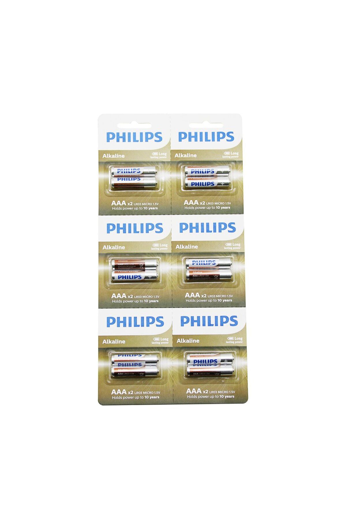 DERİK Derik ALKALİNE İNCE - AAA - 1.5V PİL 12PCS= 2Lİ X 6 YENİ 1122015