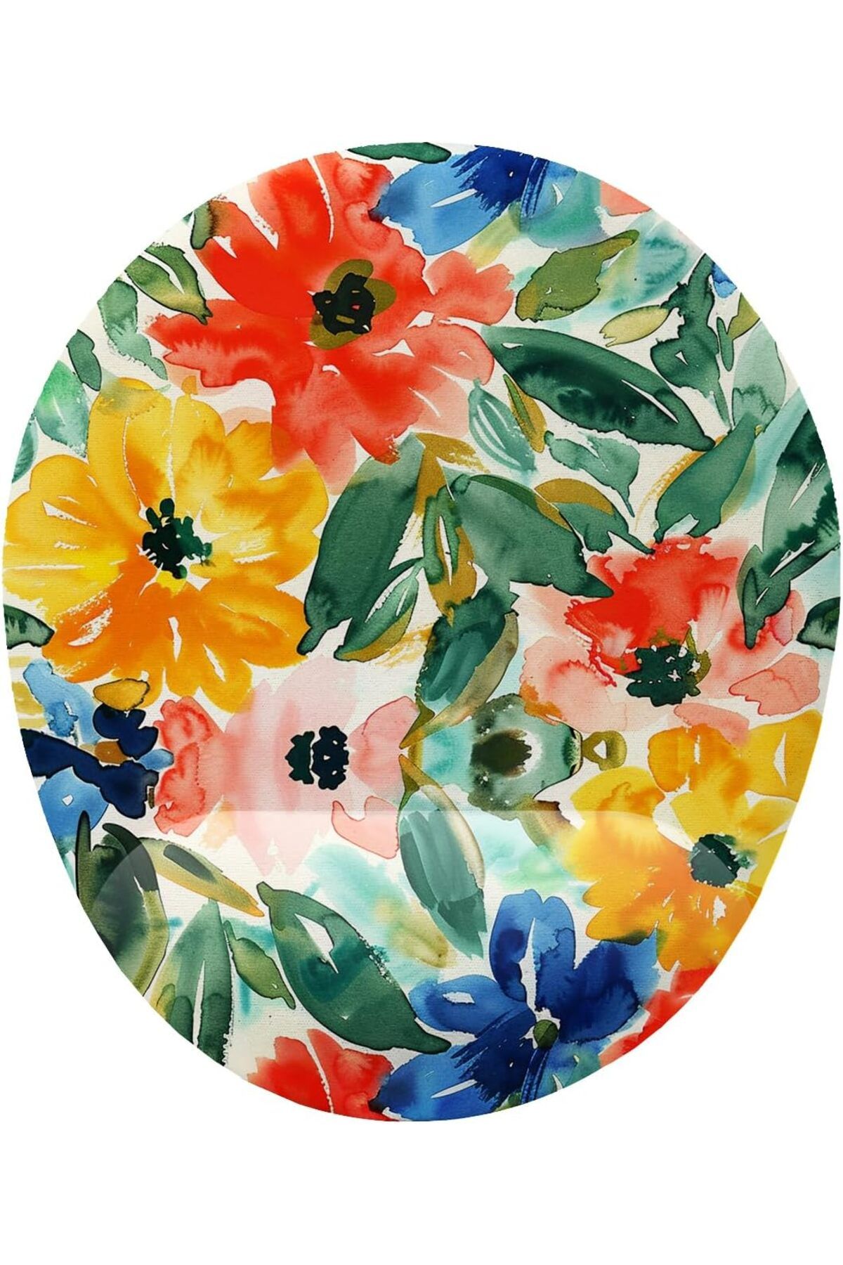 KDROĞLU KDROGLU fikirler Suluboya Çiçek Desenli Bilek Destekli Mouse Pad New Desing 1109836