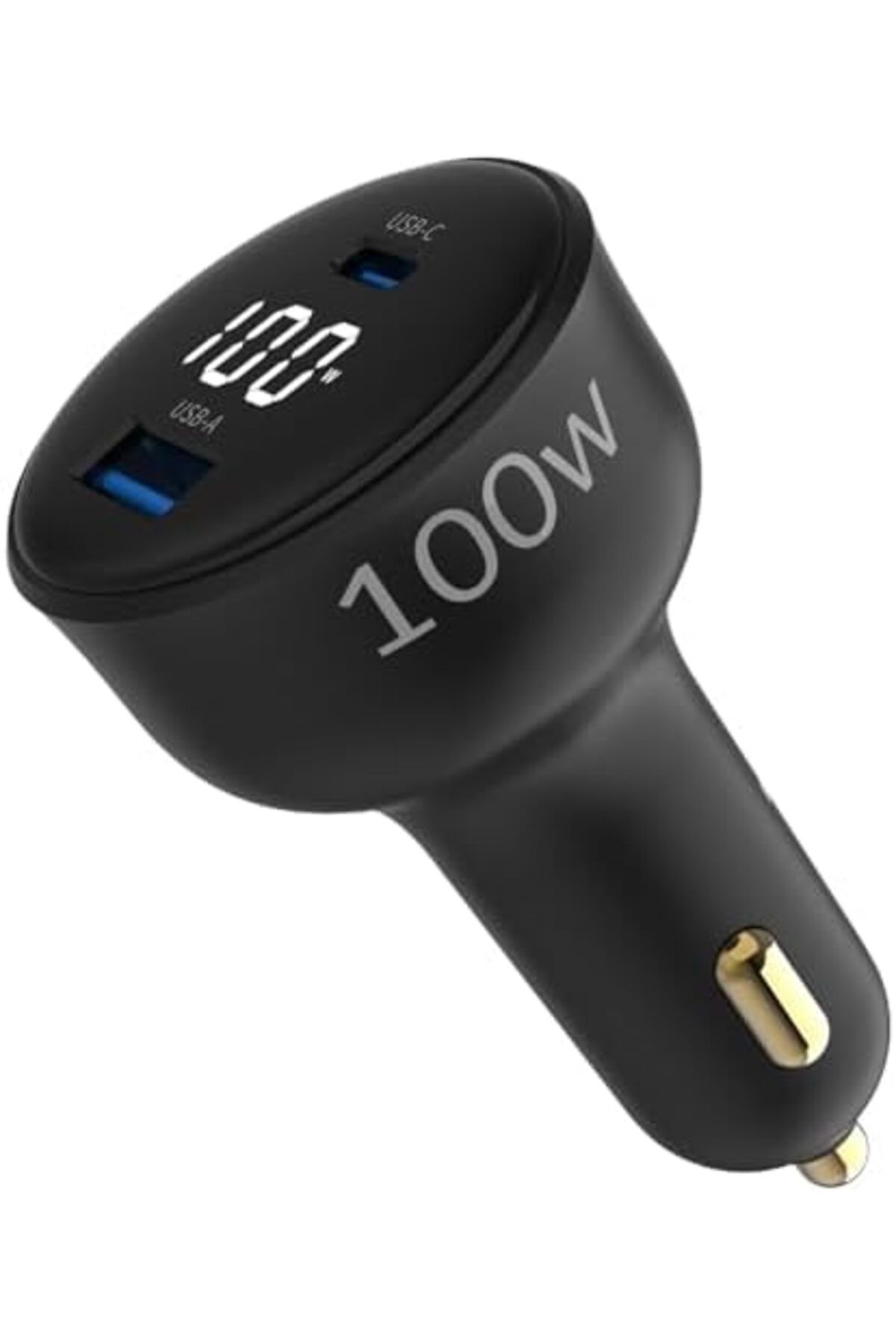 KDROĞLU 100W Led Ekranlı Type-C Uyumlu  USB-A Araç Şarj Aleti