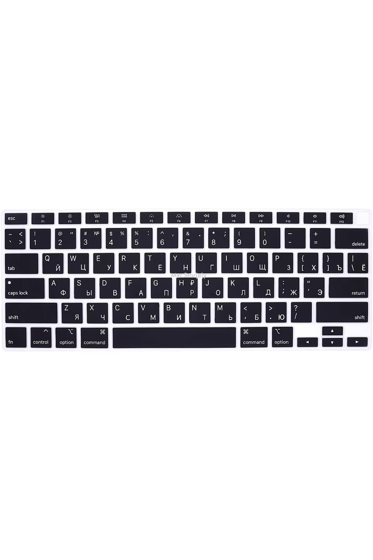 ÇAĞUR çağur Rusça Klavye Koruyucu Macbook Air M1 13 inç 2020 (TouchID'li Air) A2337 A2179 US Enter ile