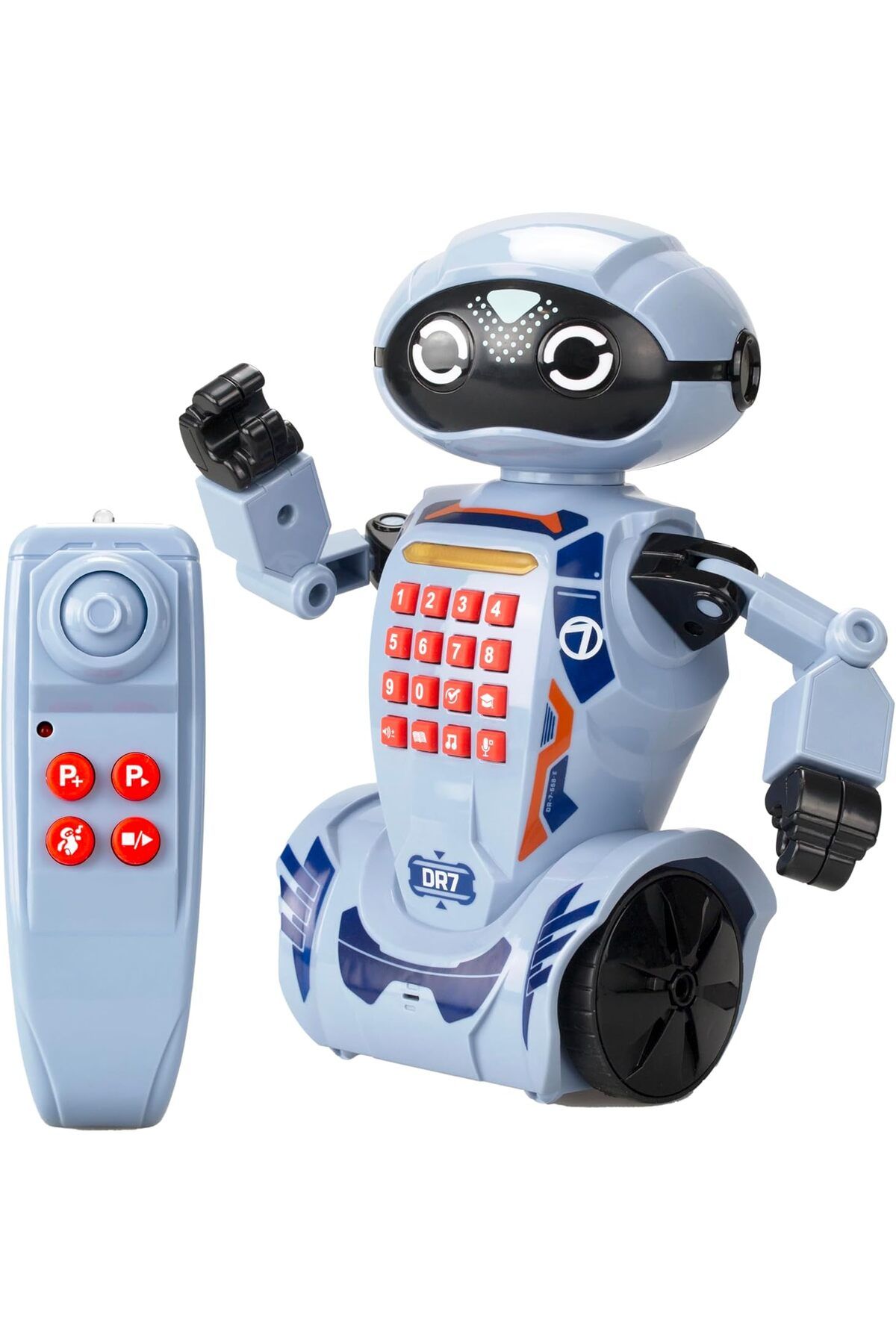 ÇAĞUR Robo DR7 Türkçe Konuşan Sesli ve Işıklı Uzaktan Kumandalı Robot