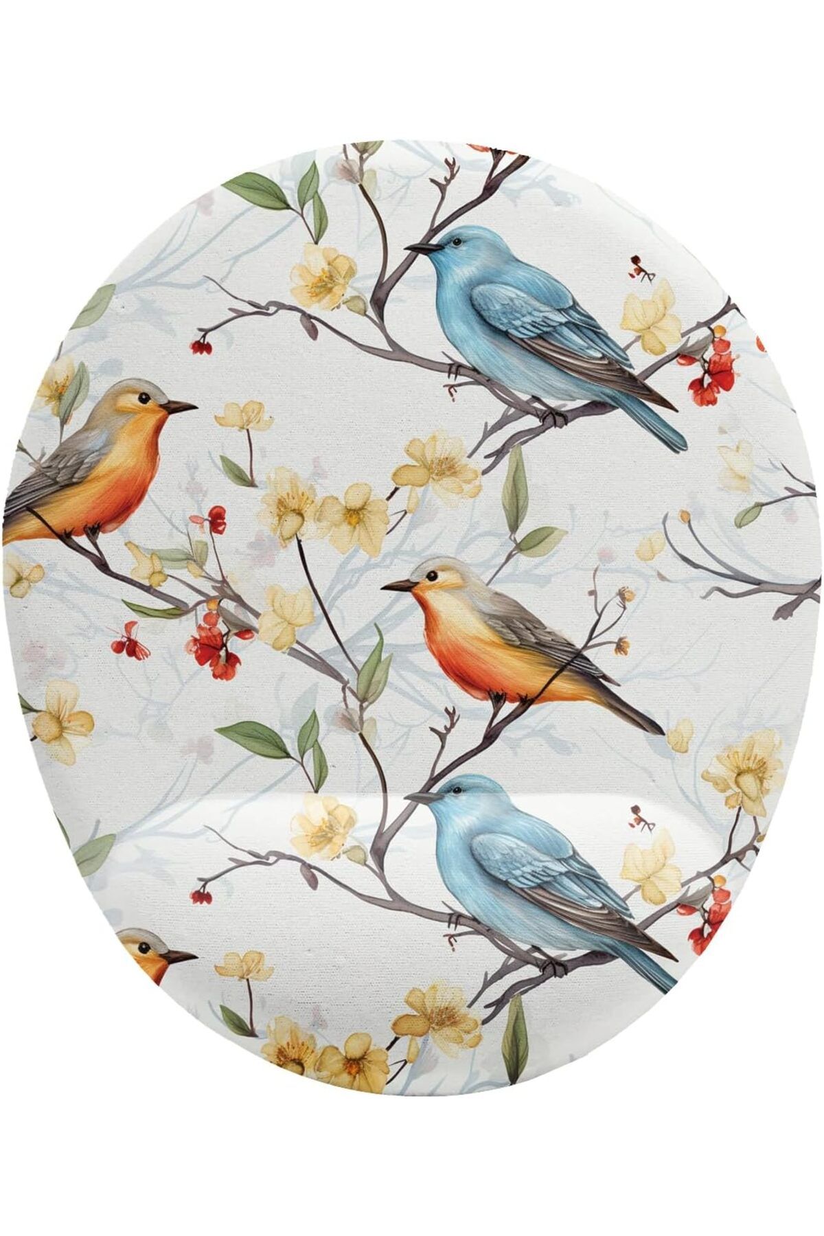 DERİK Derik fikirler Kuş Desenli Bilek Destekli Mouse Pad YENİ 1122015