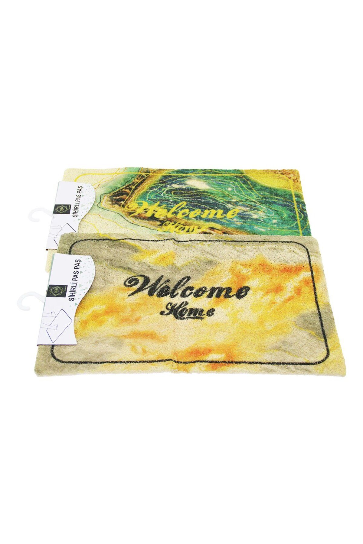 KDROĞLU KDROGLU DESENLİ - WELCOME HOME 37X57CM KAUÇUK PLASTİK KAPI PASPASI New Desing 1109836