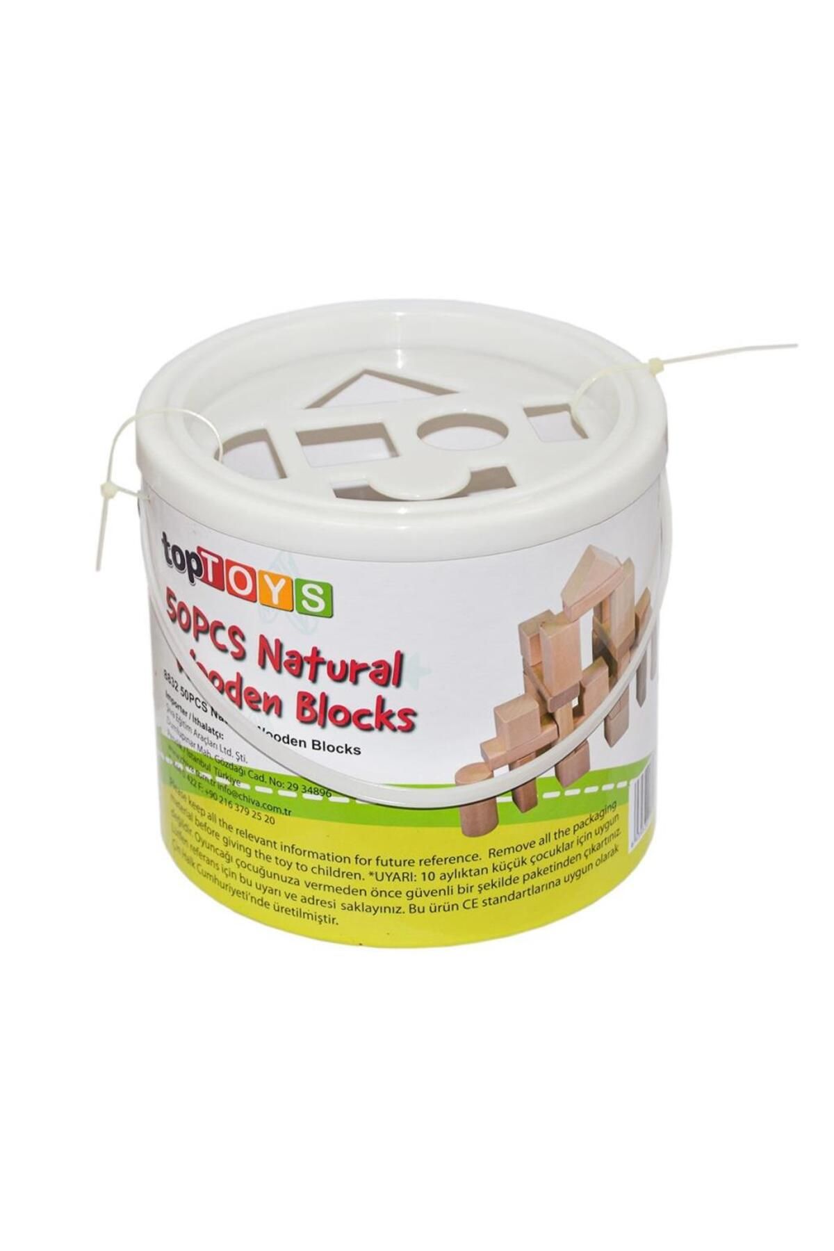 Shop58 CS-8832 NATURAL AHŞAP BLOK 50 PARÇA