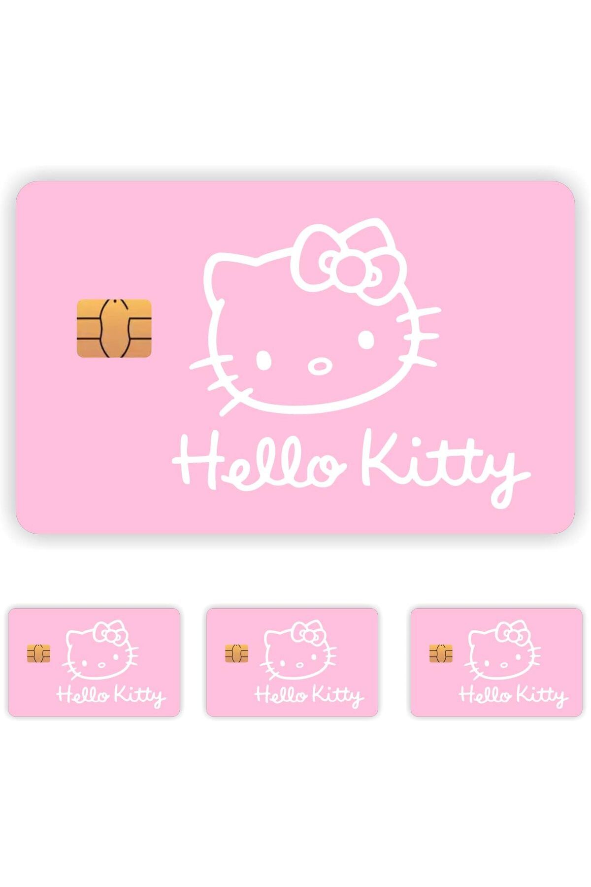 KDROĞLU KDROGLU Aksesuar 4 Adet Hello Kitty Kart Kaplama Sticker Kart Etiketi 4 New Desing 1109836