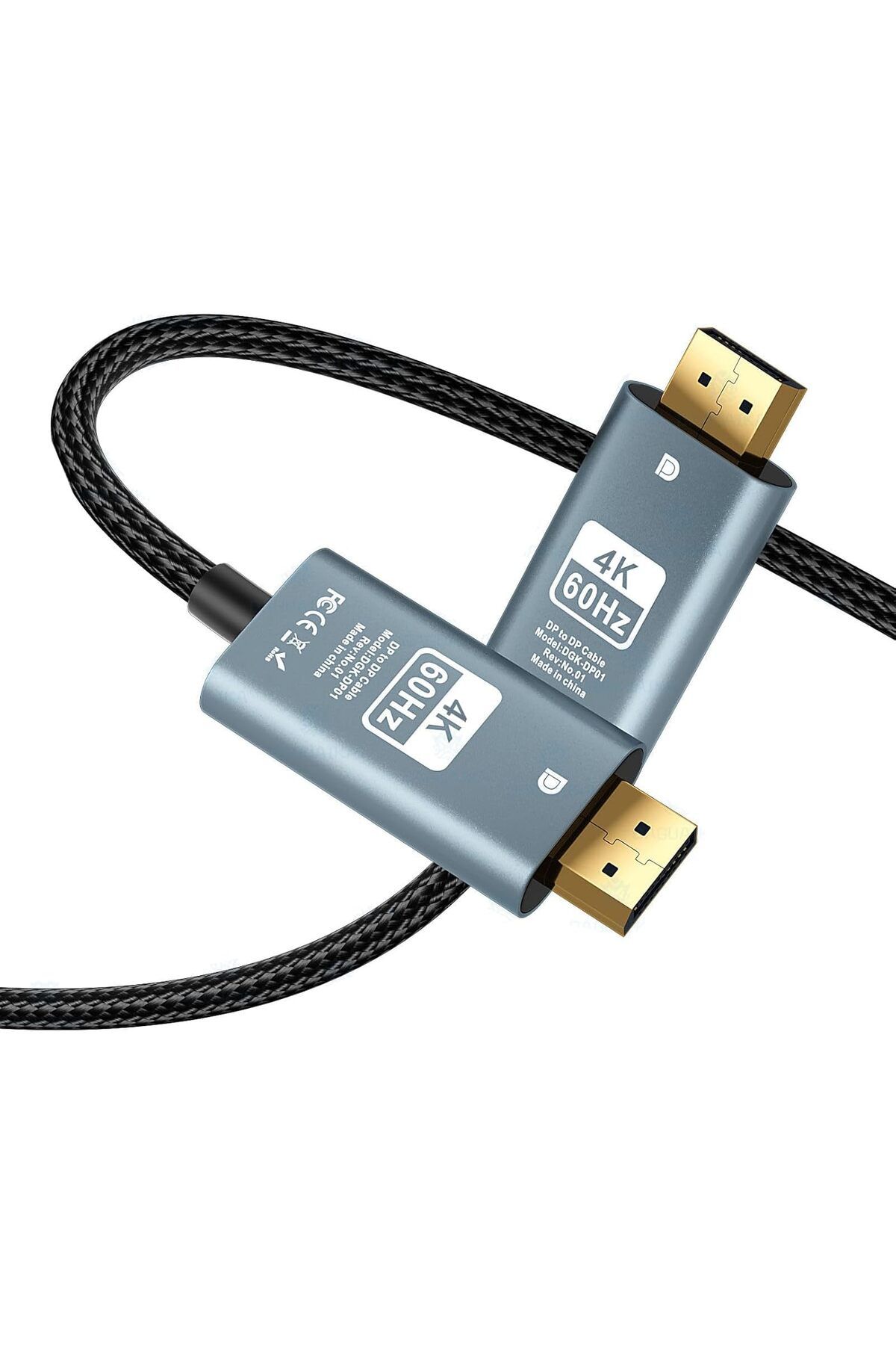 KDROĞLU KDROGLU DP to HDMI Kablo, 4K 60Hz 200cm Yüksek Hızlı, Displayport Kablo 2 Metre Kablo Uzunluğu D