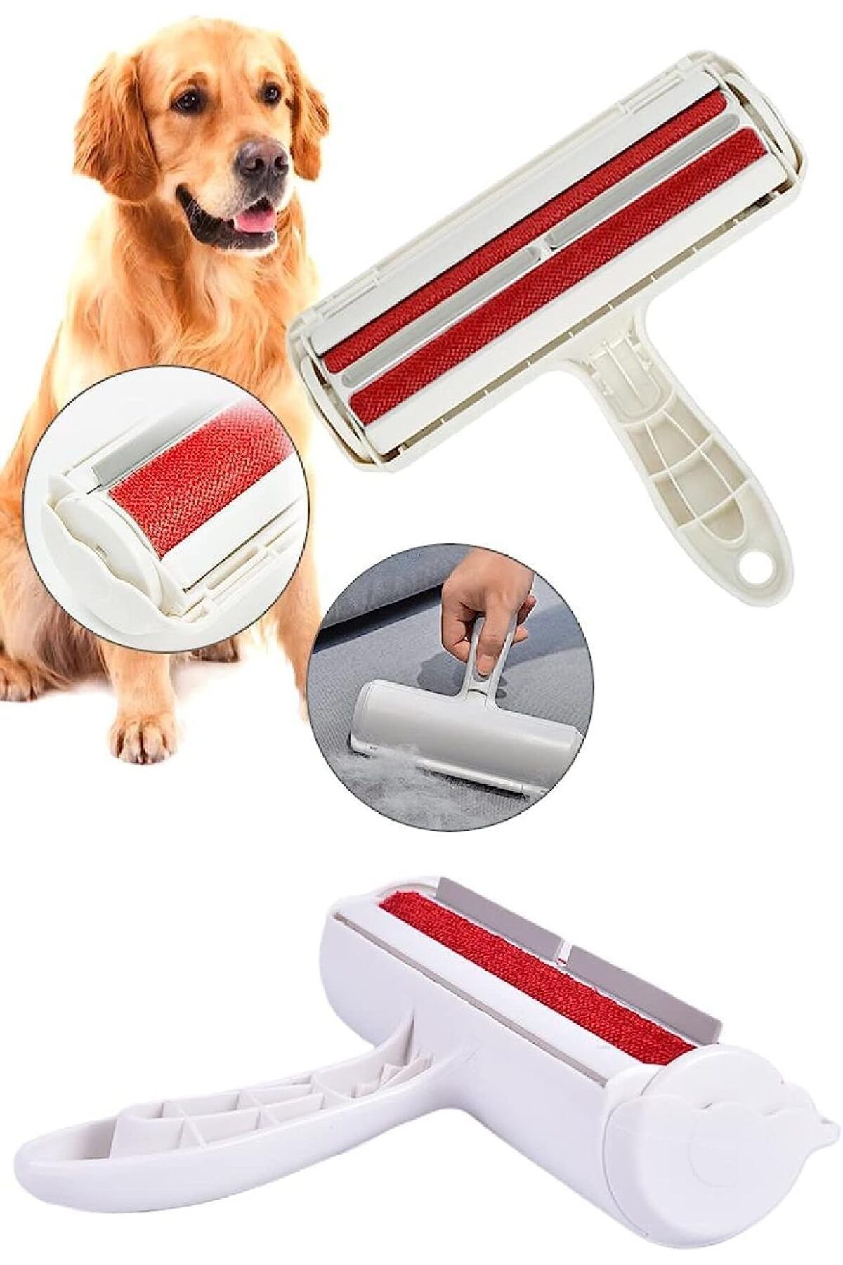 ÇAĞUR çağur XM Kedi Köpek Tüy Toplayıcı Hazneli 2 Yönlü Kazak Kıyafet Elbise Halı Yatak Kıl Toz