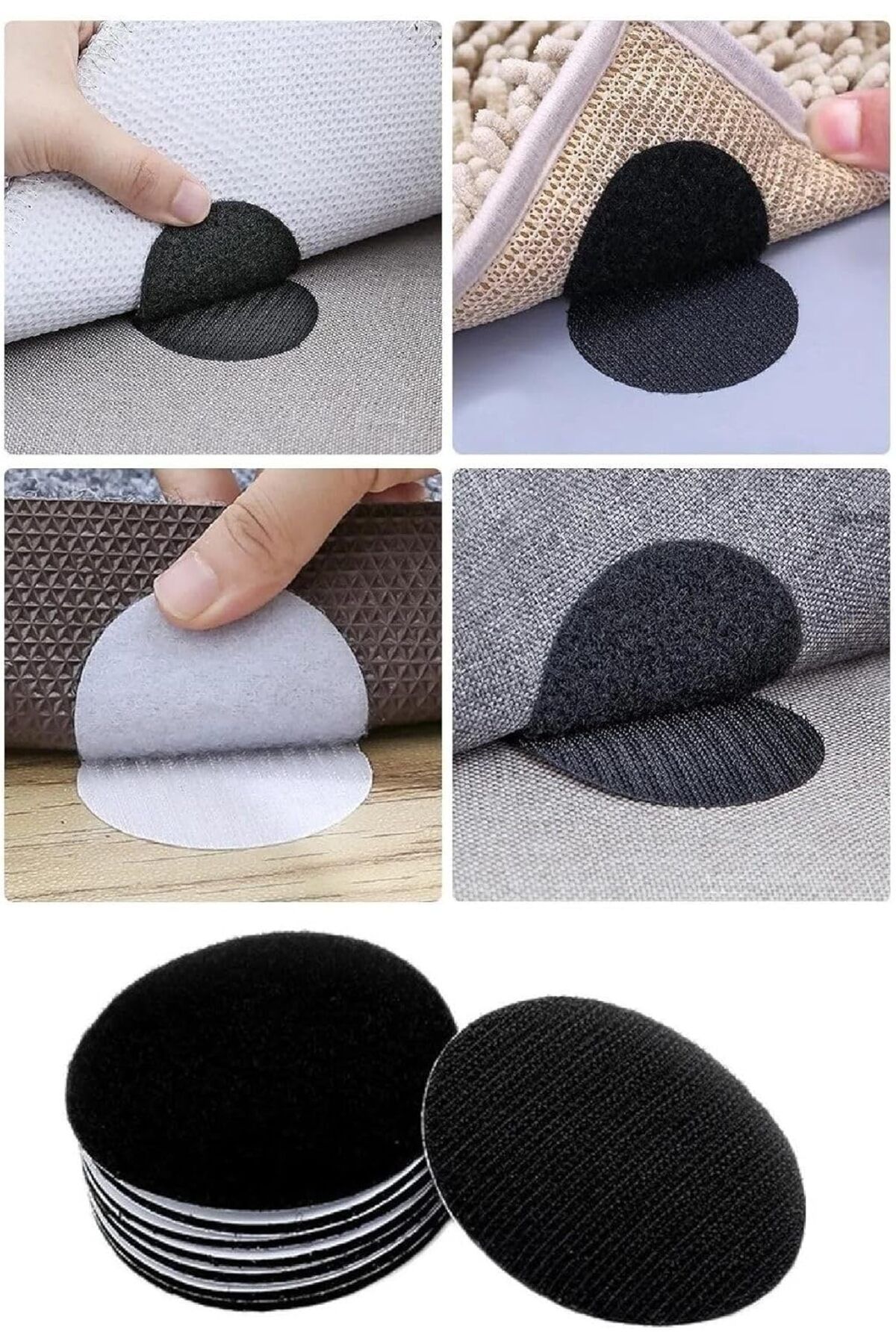 KDROĞLU KDROGLU 10Ad Yastık Halı Kilim Minder Nevresim Örtü Kaydırmaz Cırt Bant Yapışkanlı Paspas H