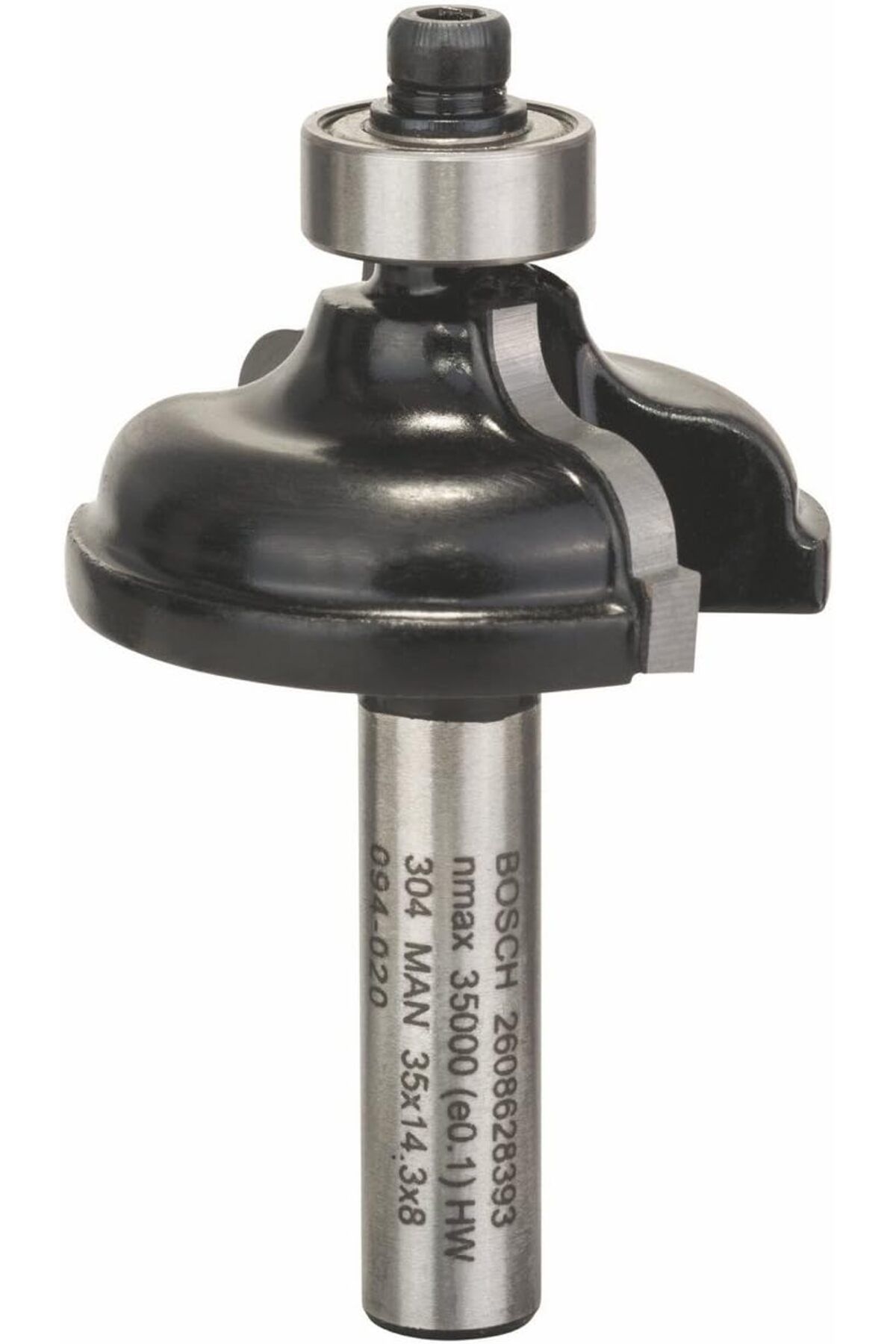 KDROĞLU KDROGLU 2608628393 aksesuarı profil freze A 8 mm, R1 4,8 mm, G 11 mm, L 14,3 mm, G: 57 mm New Desin