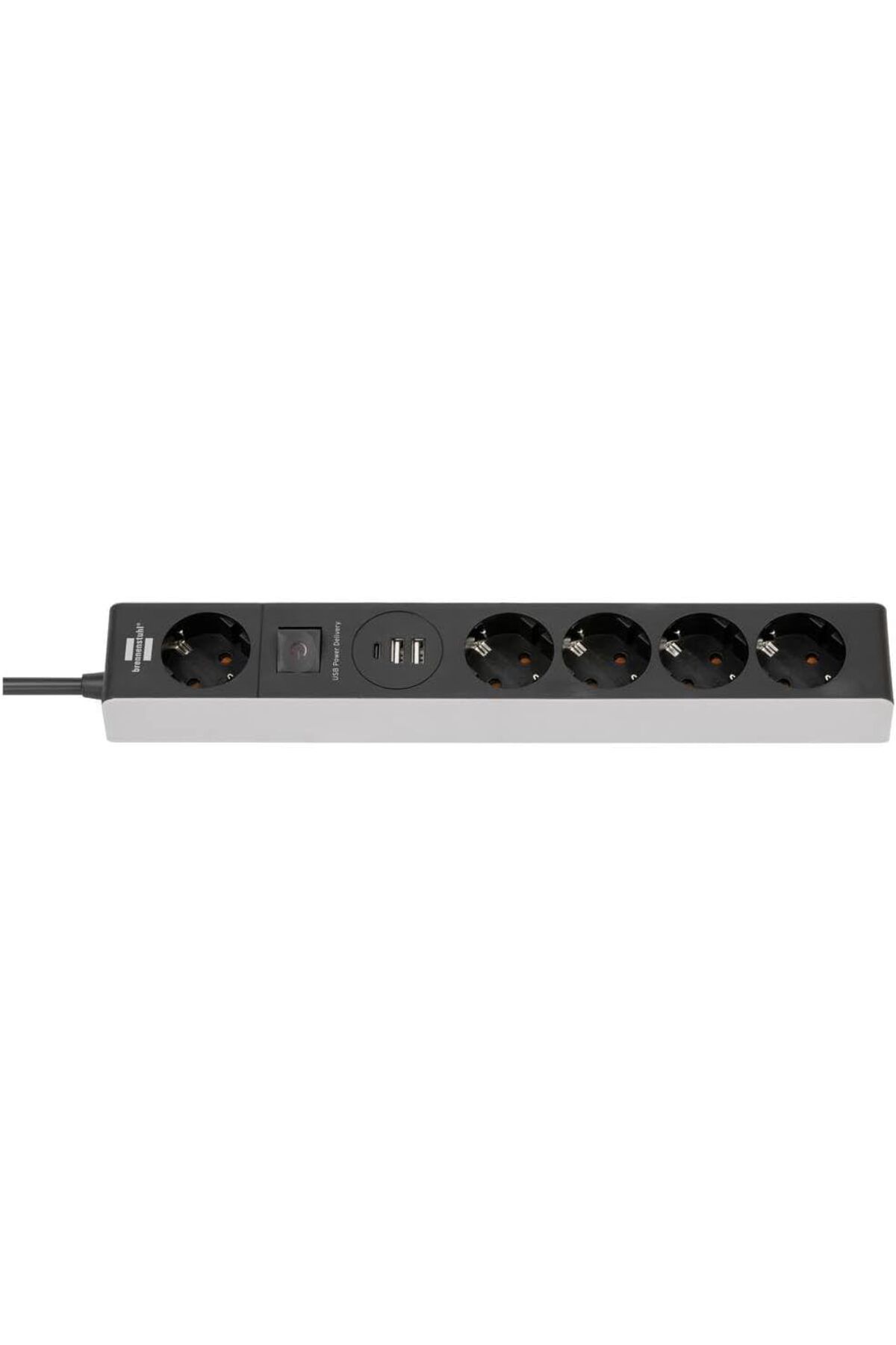MCreative 4 +1 Soketli 2 USB li 1 Type-C Grişli 1,5 Metre Kablolu Priz