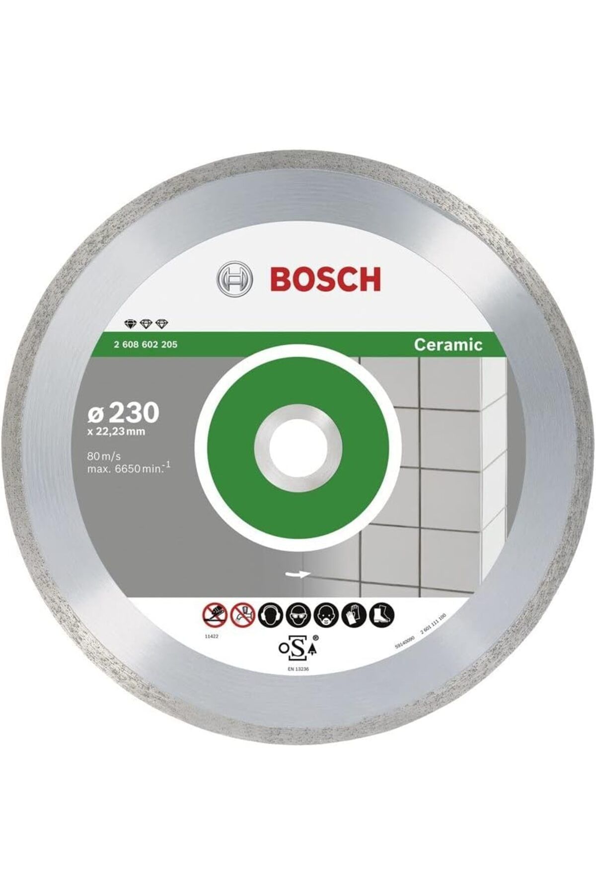 DERİK Derik 9+1 Standard for Ceramic 230 mm YENİ 1122015