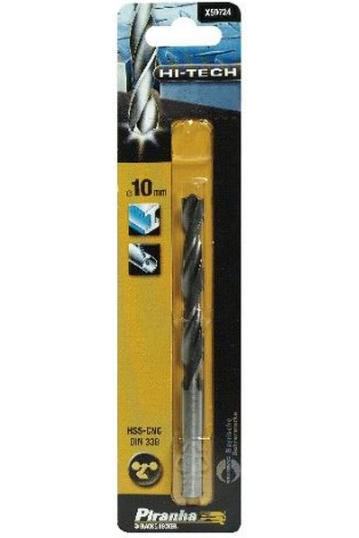 KDROĞLU KDROGLU Piranha X50724 Metal Matkap Ucu, Metalik, 1 Adet New Desing 1109836