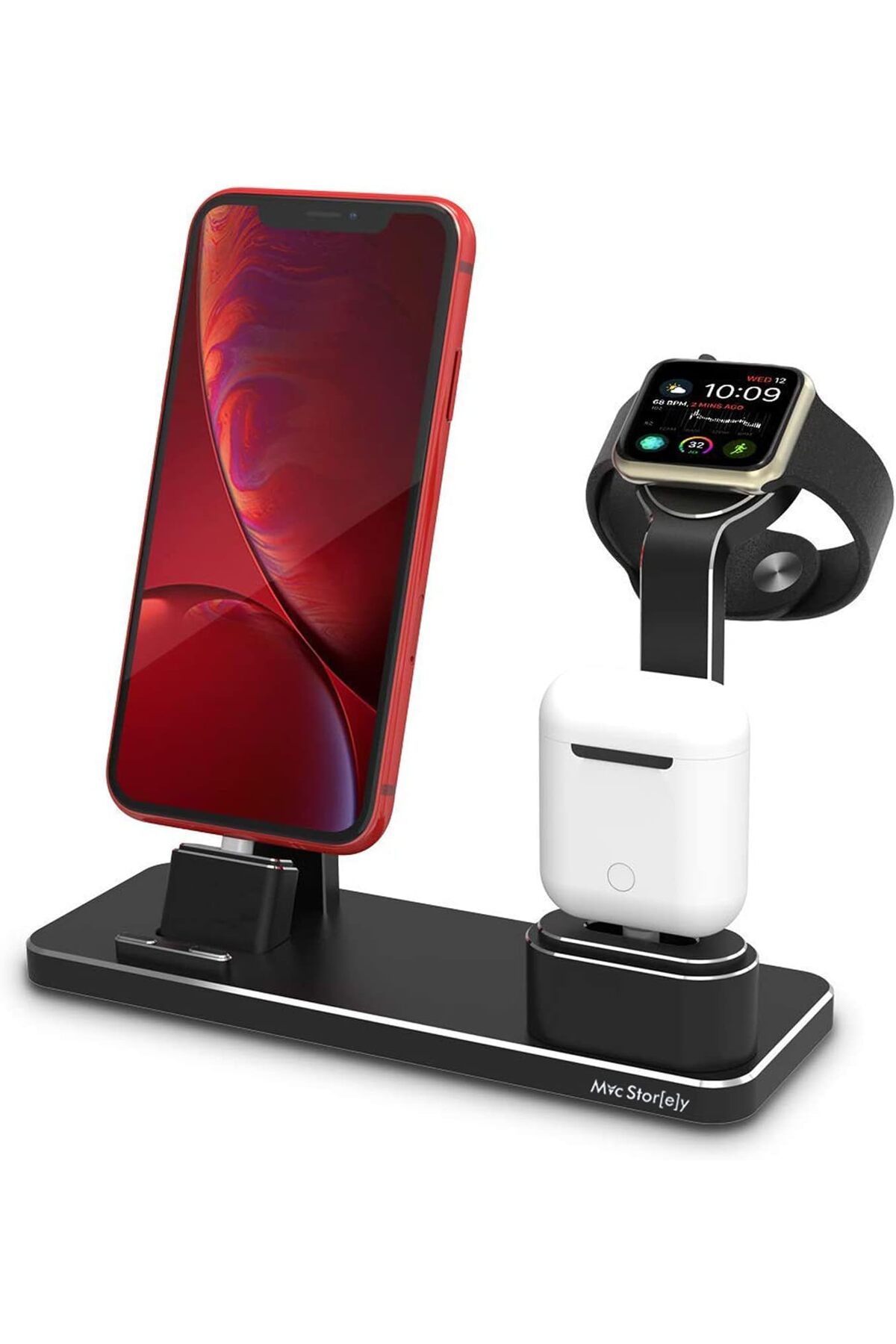 DERİK iPhone Şarj Aleti Watch Şarj Aleti Çoklu Şarj İstasyonu 20W Adaptörlü Metal Şarj