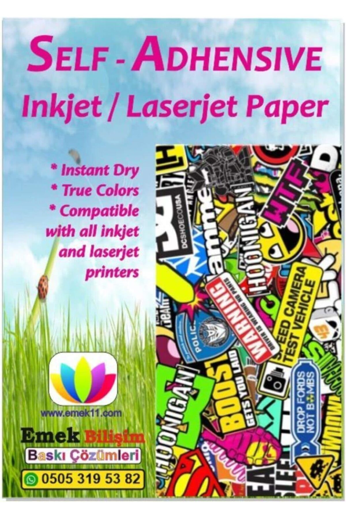 DERİK Derik Ve Laser Uyumlu Sticker Güçlü Yapışkanlı 10x15cm A6 Etiket Kağıdı MAT YÜZEYLİ 120gs