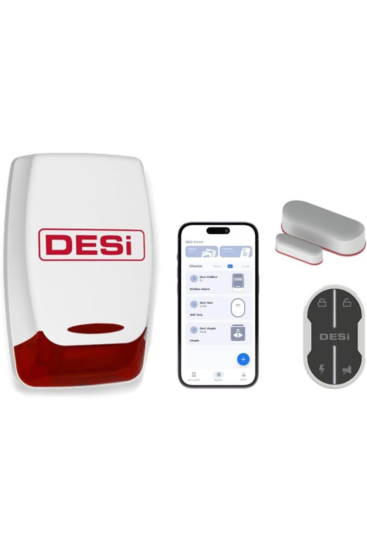 KDROĞLU KDROGLU Midline Smart Wifi Akıllı Alarm Sistemi (WiFi-TELEFON UYGULAMA İLE KULLANIM) New Desing 1