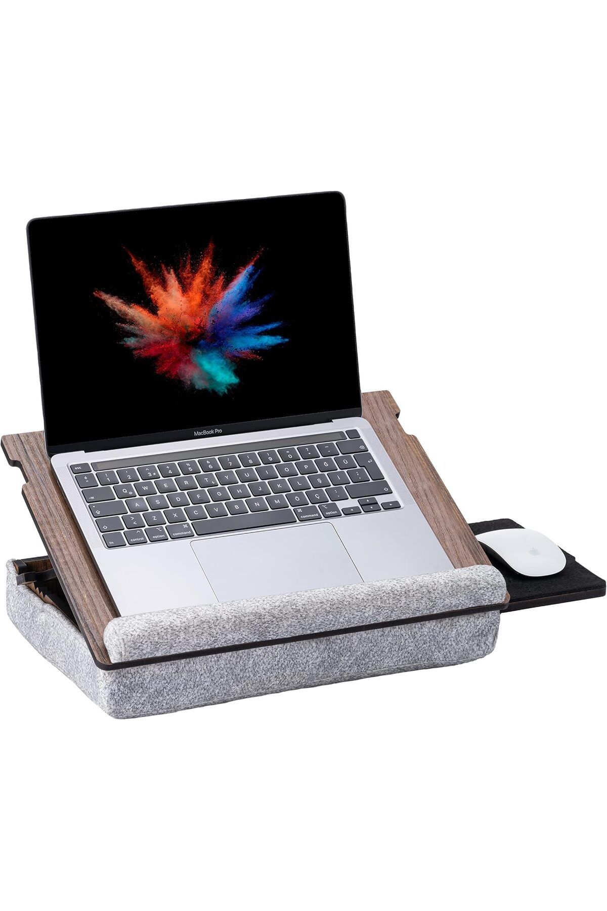STOREMAX sellbuystore Wood - Minderli Eğim Ayarlanabilir Çekmeceli Mousepadli Laptop Sehpası, Taşınabili