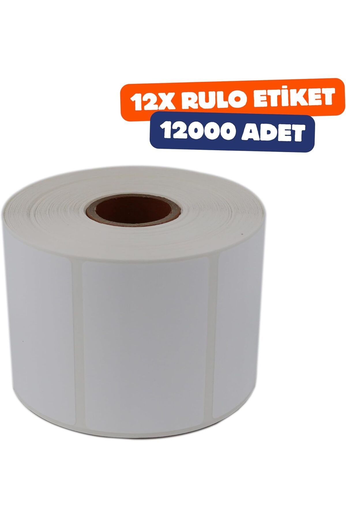 KDROĞLU KDROGLU Opak Etiket 60mm x 40mm Ruloda 1000 Adet 12 Rulo Toplamda 12000 Adet Etiket Yırtılmaya Day