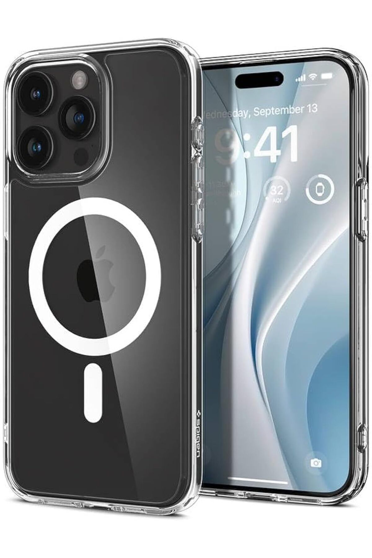 KDROĞLU KDROGLU iPhone 15 Pro Kılıf Crystal Hybrid MagFit MagSafe özellikli White - ACS06475 New Desing 1