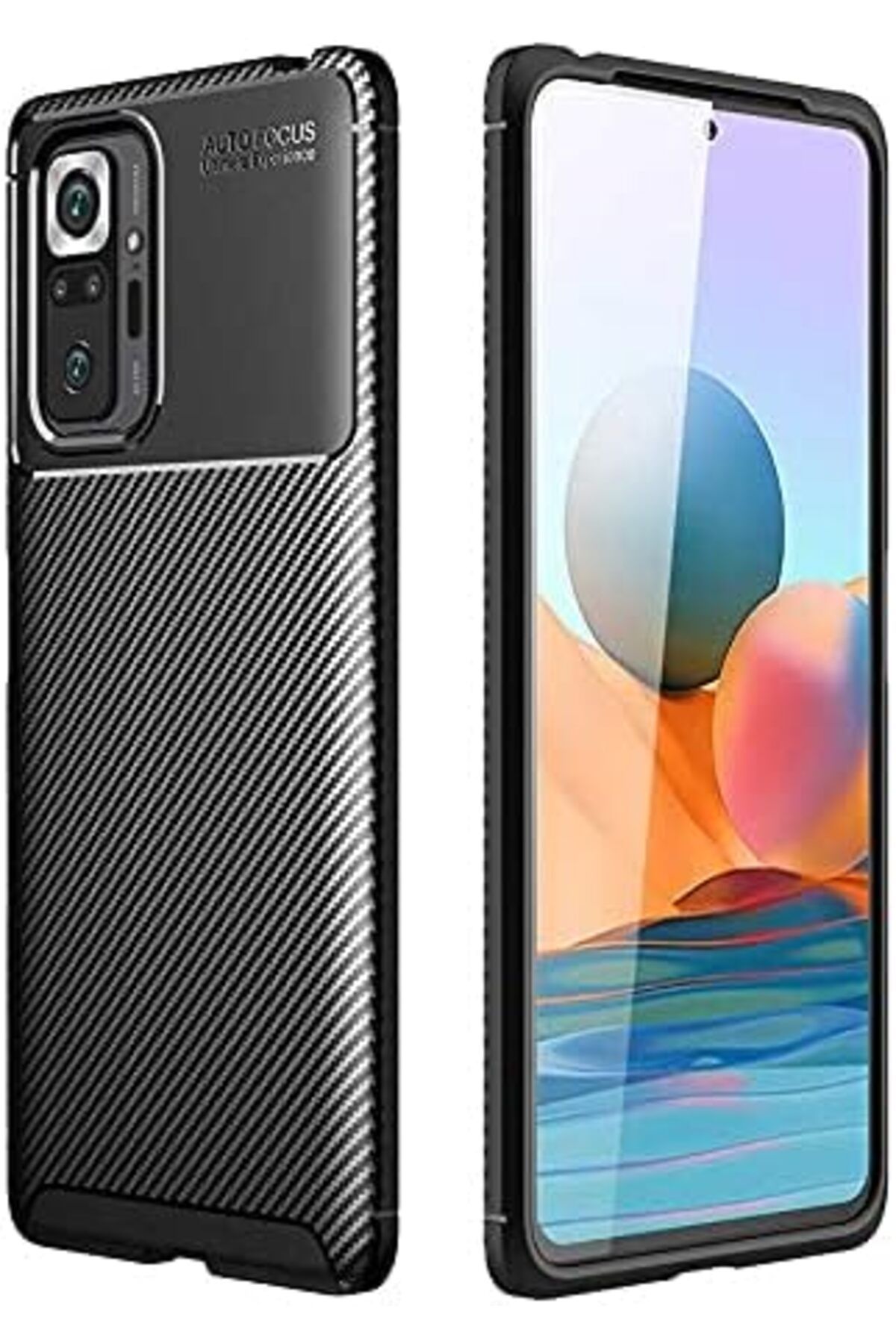 KDROĞLU KDROGLU Xiaomi Redmi Note 10 Pro Kılıf Zore Negro Silikon, Siyah New Desing 1109836